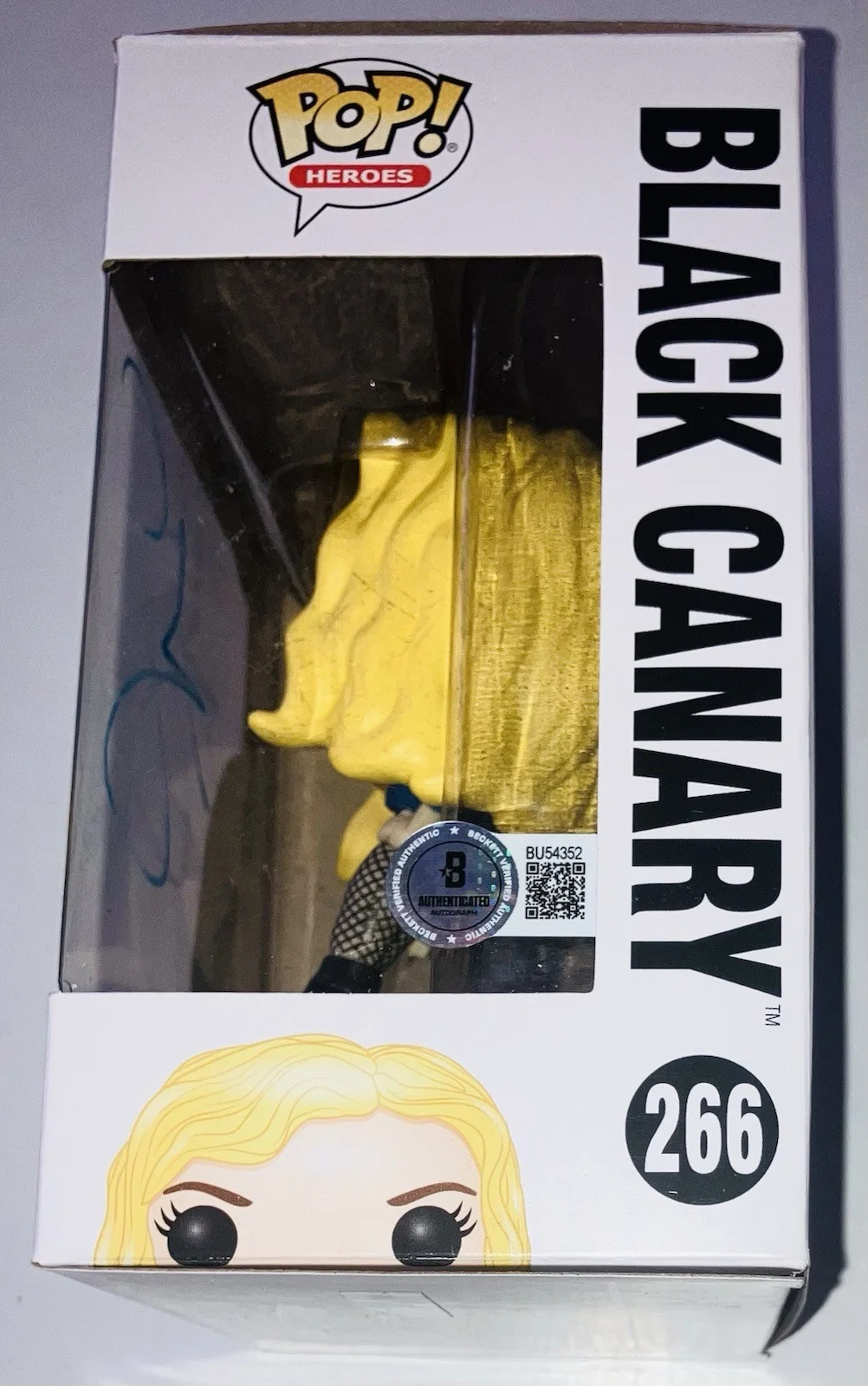 ALAINA HUFFMAN SIGNED AUTOGRAPHED DC BLACK CANARY #266 FUNKO POP BECKETT COA!, изображение 2