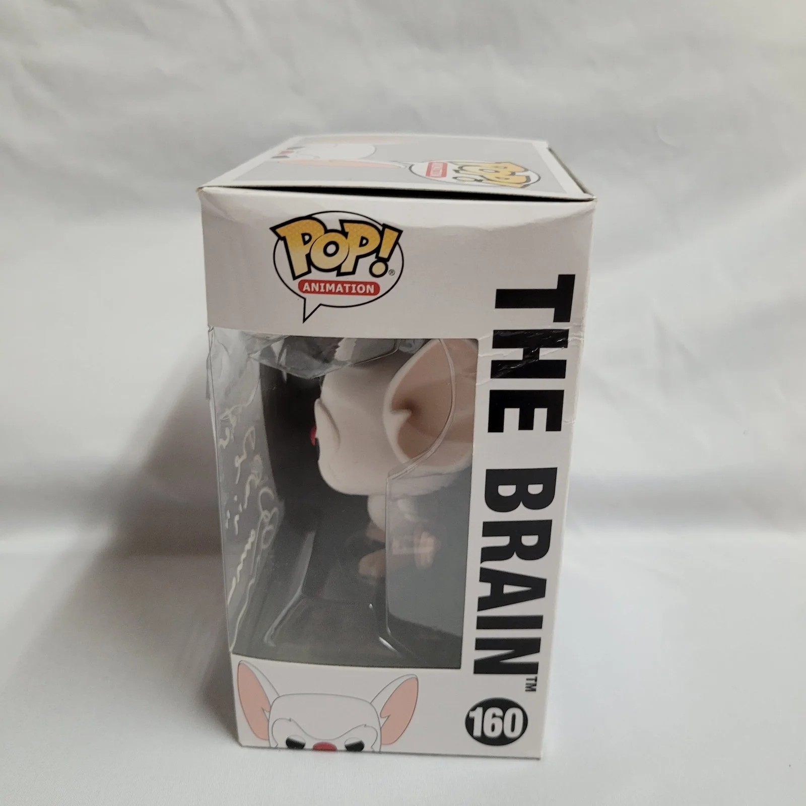 Rob Paulsen — Maurice Lamarche Signed Pinky And The Brain Funko POP! #160 Vinyl Autograph, изображение 3