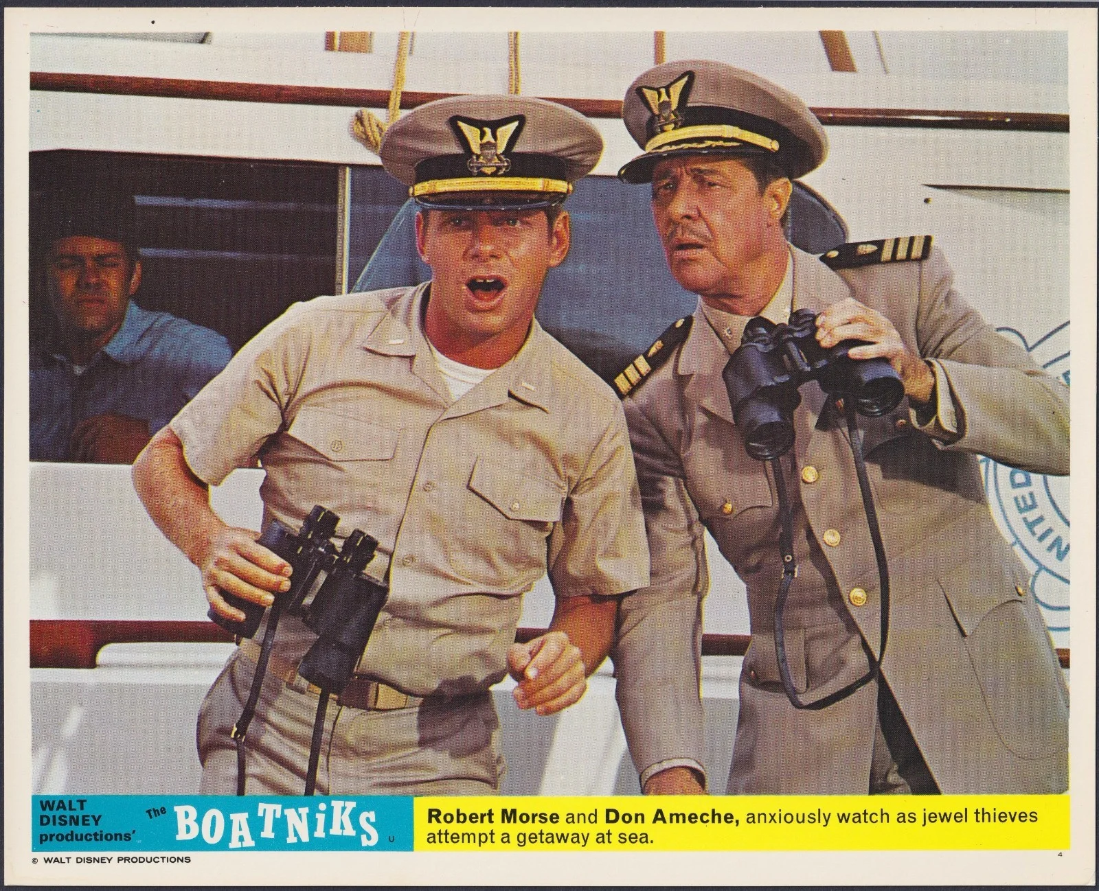 The Boatniks 8x ORIGINAL UK FOH Lobby Cards Disney Phil Silvers 1970, изображение 3