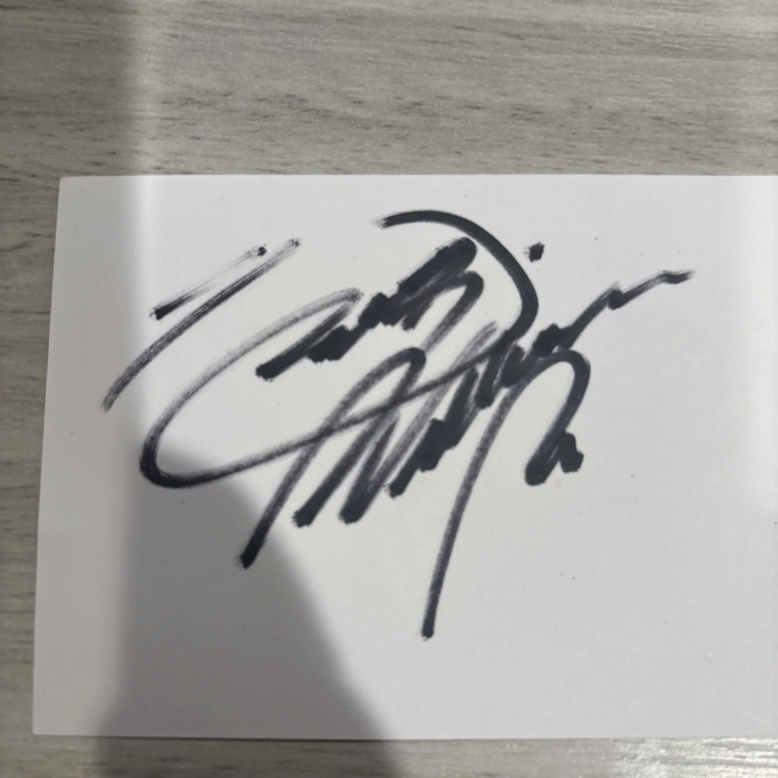 COUNTRY MUSIC STAR- HANK WILLIAMS JR AUTOGRAPH Index Card, image 2