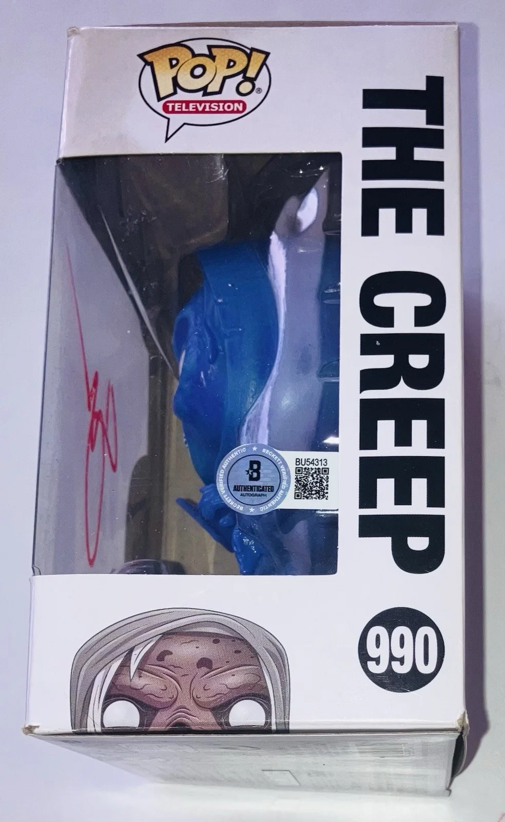 GREG NICOTERO SIGNED AUTOGRAPHED CREEPSHOW GLOW THE CREEP FUNKO POP #990 BAS COA, изображение 2