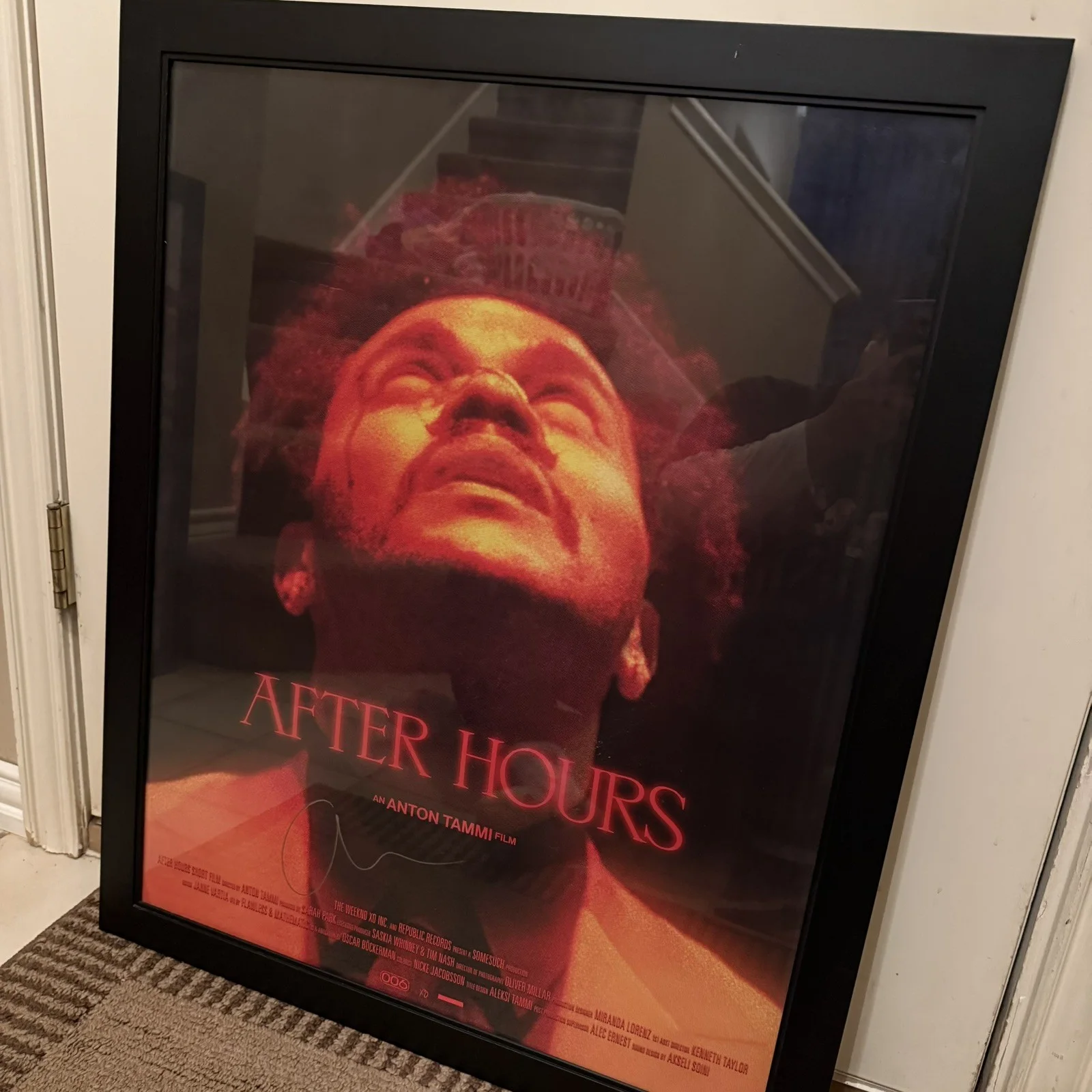 The Weeknd Signed After Hours Poster 20x34 FRAMED, image 2