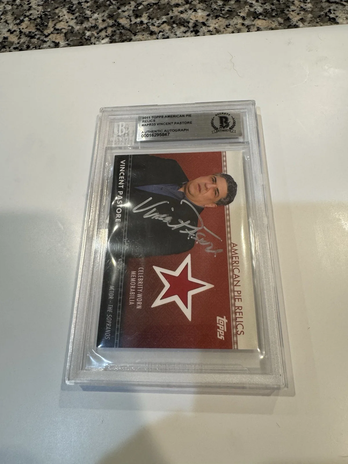 Vincent Pastore — 2011 TOPPS VINCENT PASTORE AMERICAN PIE - AUTOGRAPHED CARD BGS BECKETT, изображение 5