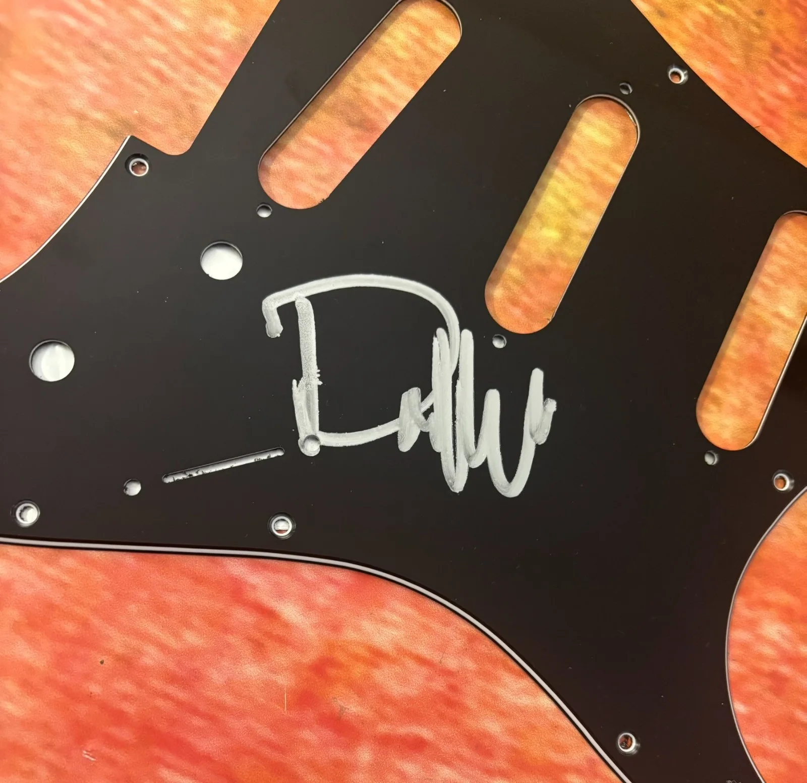 GFA Enuff Z'Nuff Singer * DONNIE VIE * Signed Electric Pickguard COA, image 2