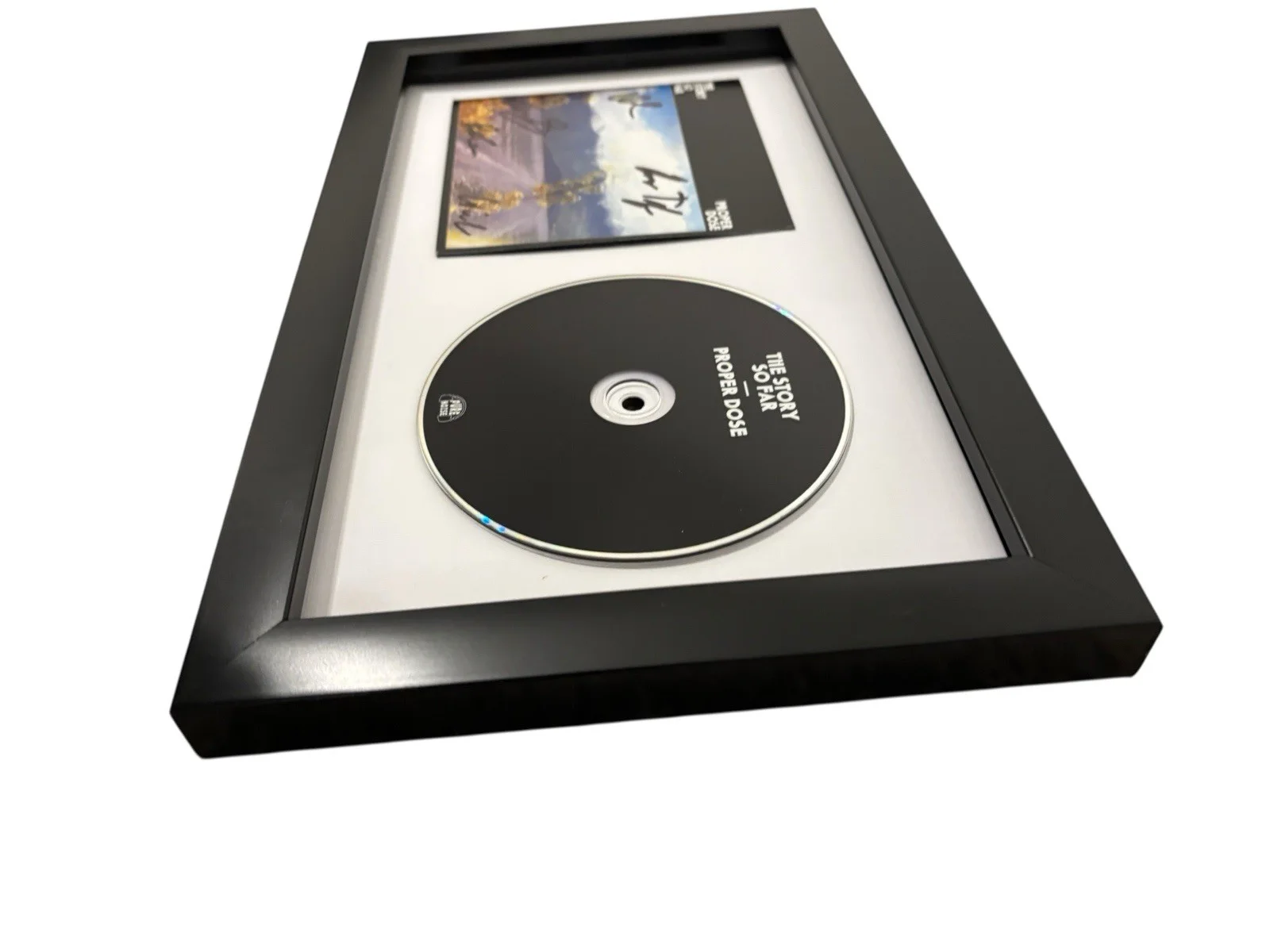THE STORY SO FAR SIGNED AUTOGRAPH PROPER DOSE FRAMED MATTED CD PARKER CANNON +4, image 3