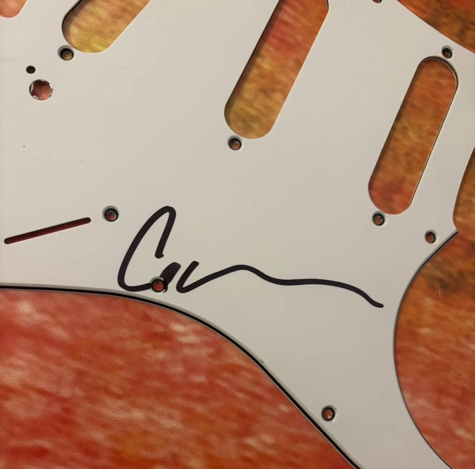 GFA Wilson Phillips * CARNIE WILSON * Signed Electric Pickguard PROOF COA, image 2