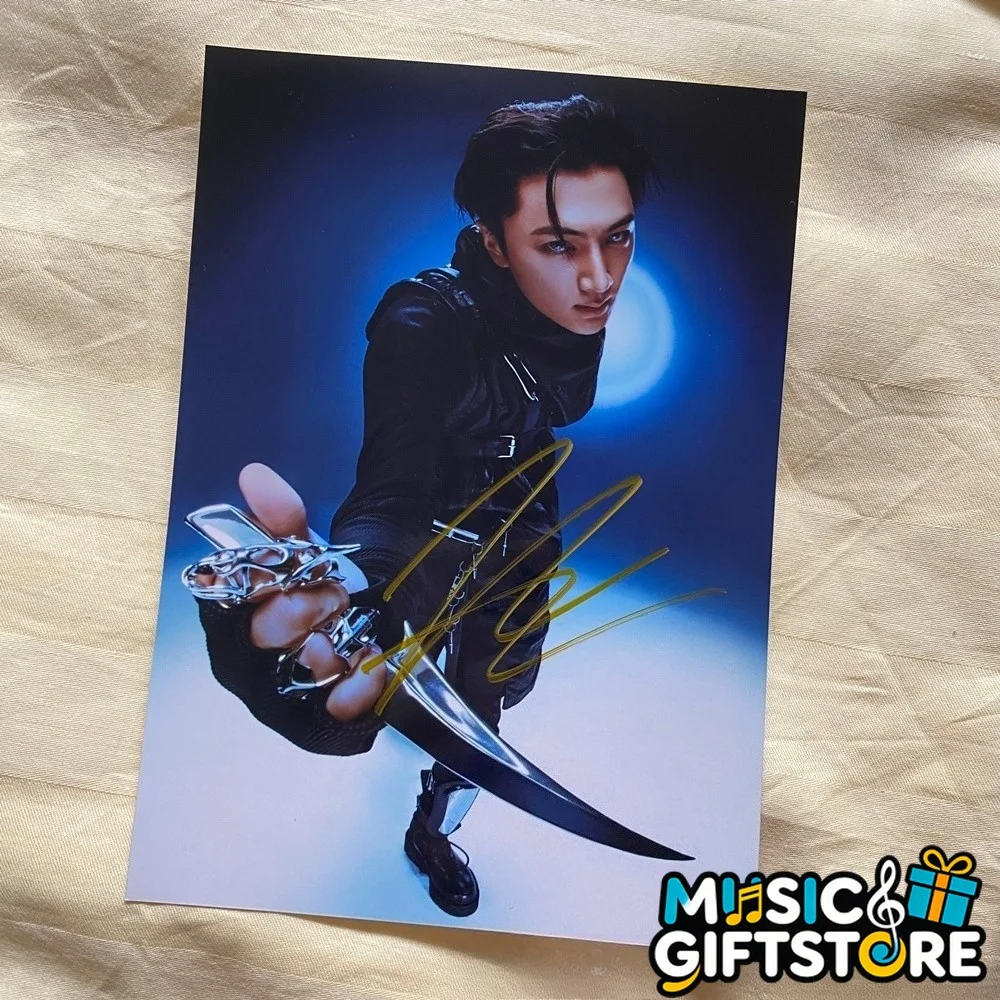 ENHYPEN JAY Autographed Photo THE SIN VANISH Still Knife K-POP 4*6 2026 #MUGS, изображение 3
