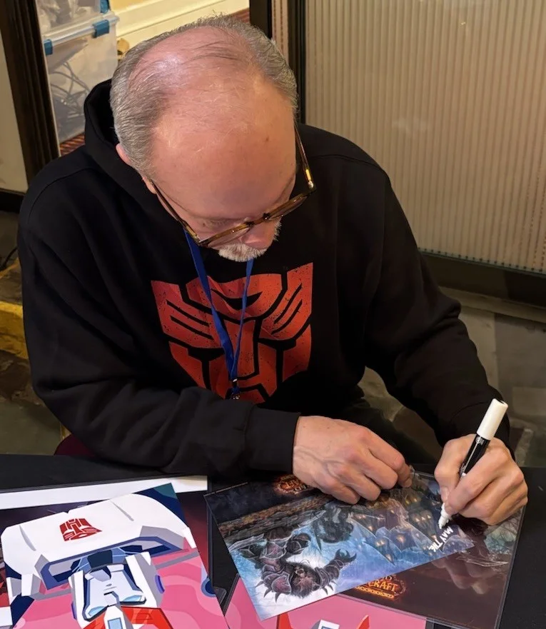 Dick Terhune — Dick Terhune hand signed WORLD OF WARCRAFT The Worgen photo auto voice game, изображение 2