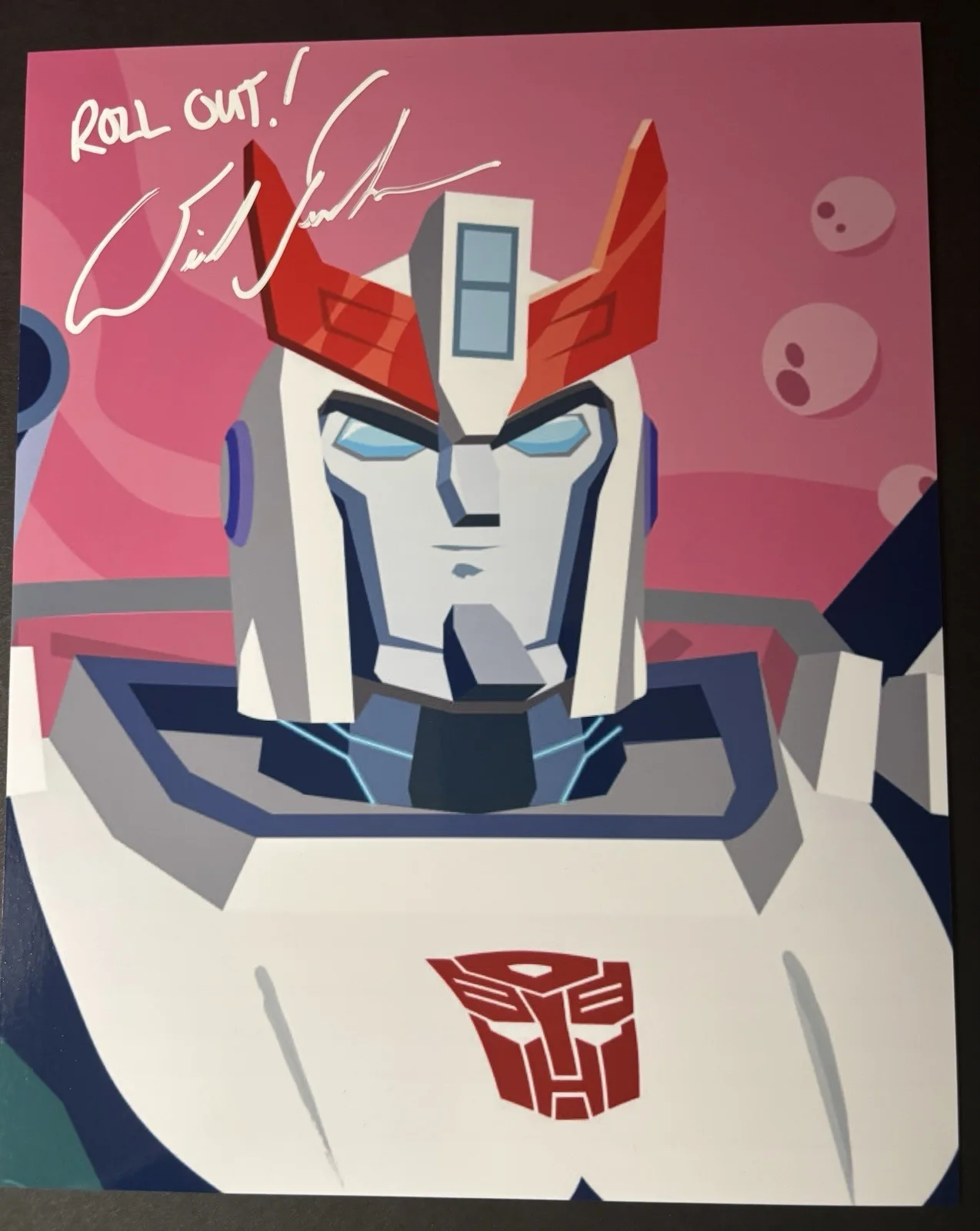 Dick Terhune — Dick Terhune hand signed Transformers: Cyberverse Prowl photo #2 auto voice, image 4