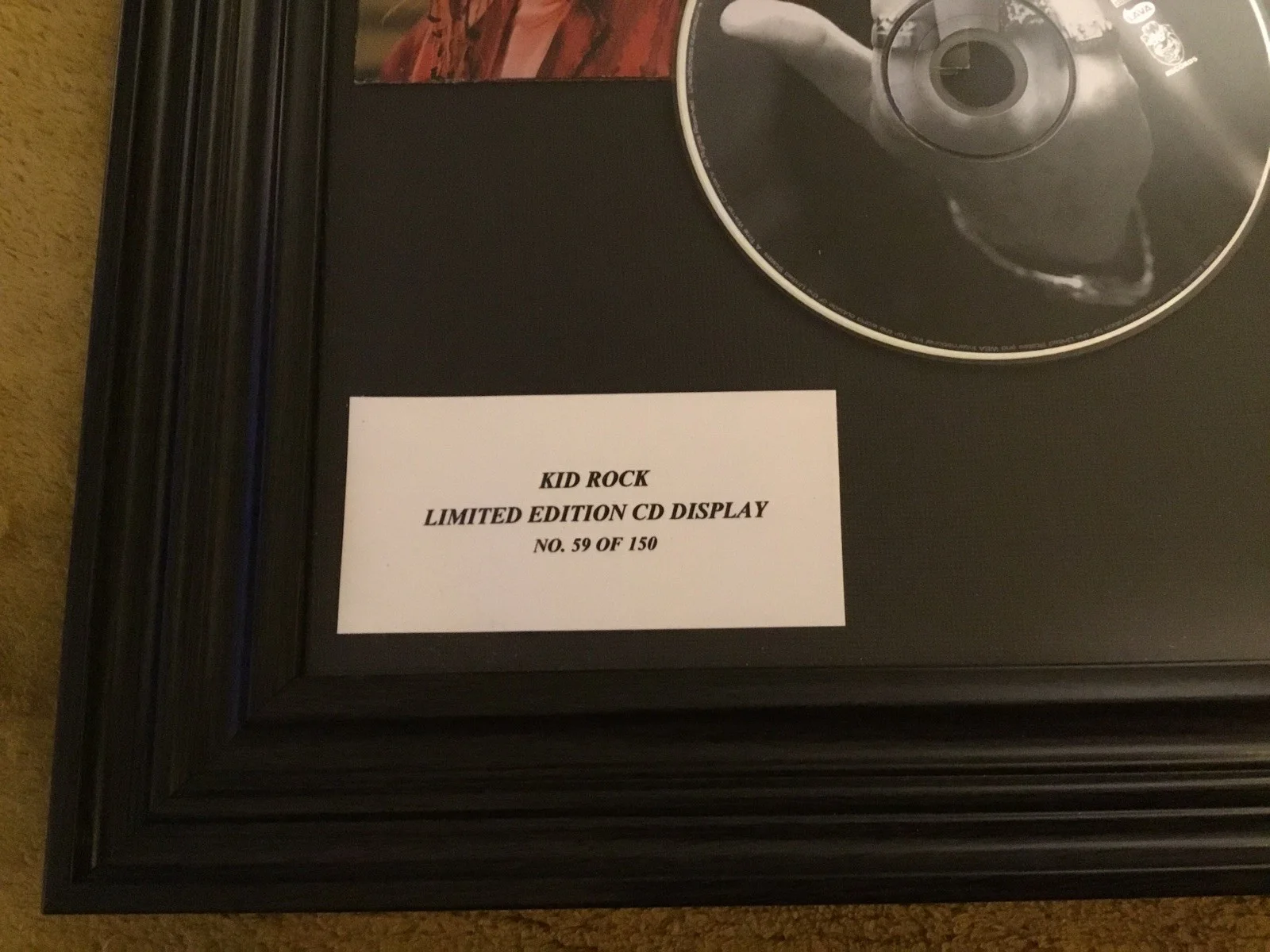 Kid Rock — Kid Rock Devil W/Out A Cause - Autographed Limited Edition Framed CD Display, image 4