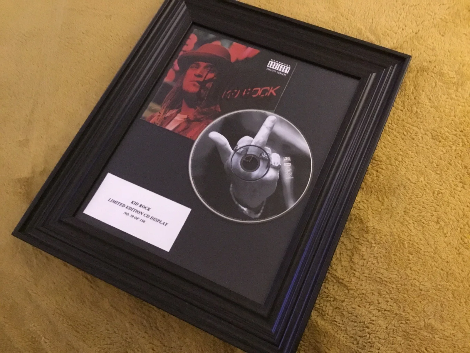 Kid Rock — Kid Rock Devil W/Out A Cause - Autographed Limited Edition Framed CD Display, image 5