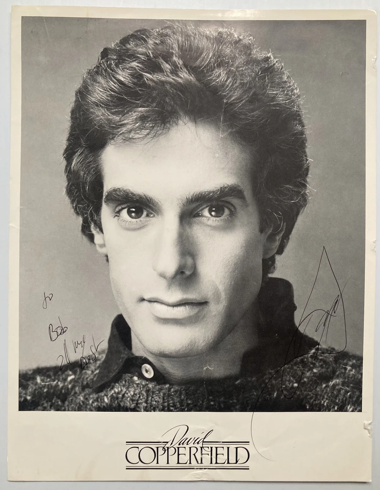 David Copperfield — Magician David Copperfield Signed Autograph 8.5x11 Photo - JSA Cert - FREE S&H!, image 2