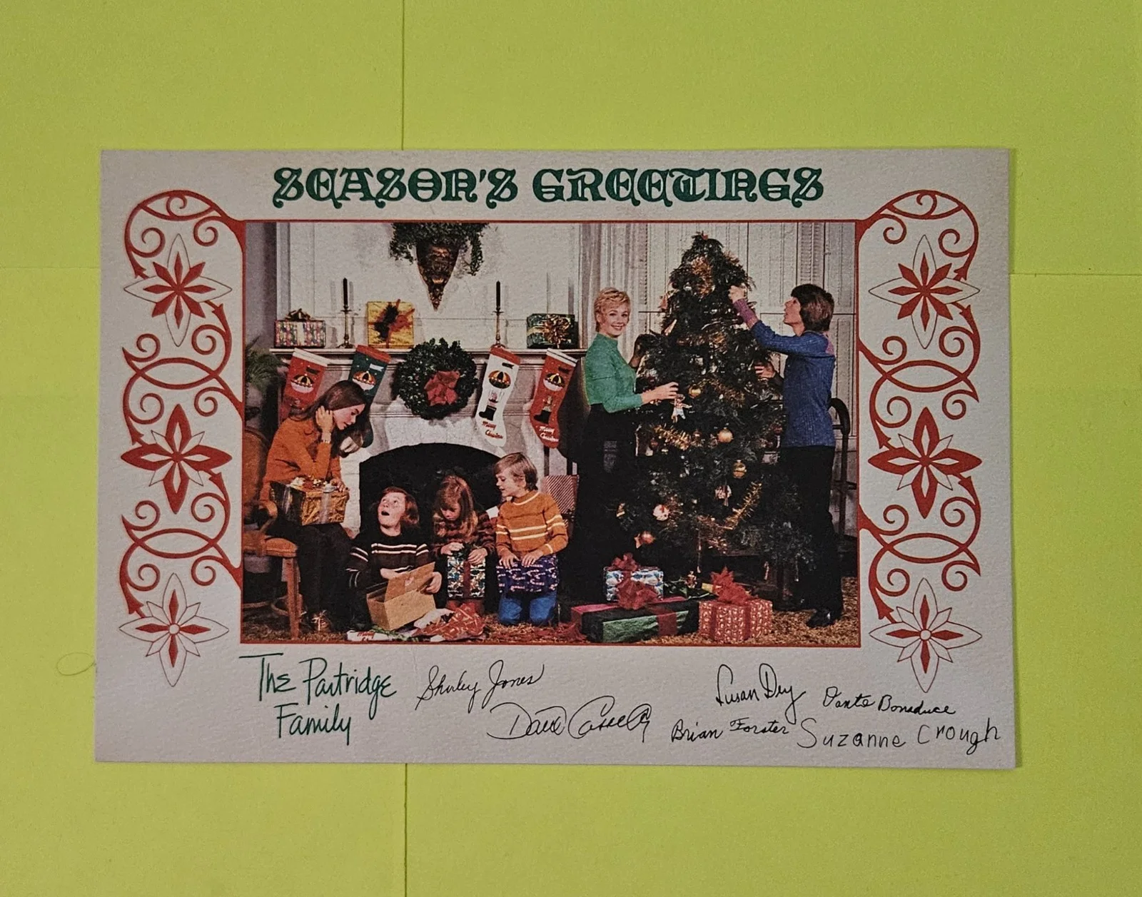 Hand~Signed by Shirley Jones — SHIRLEY JONES~ AUTOGRAPHED 8 x 10 PHOTO~Plus Family Cast Greeting Christmas Card, изображение 5