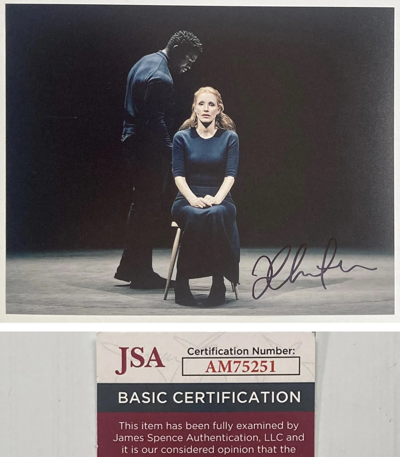 Jessica Chastain — Oscar Winner Jessica Chastain Signed Autograph 8x10 Photo - JSA Cert - FREE S&H!