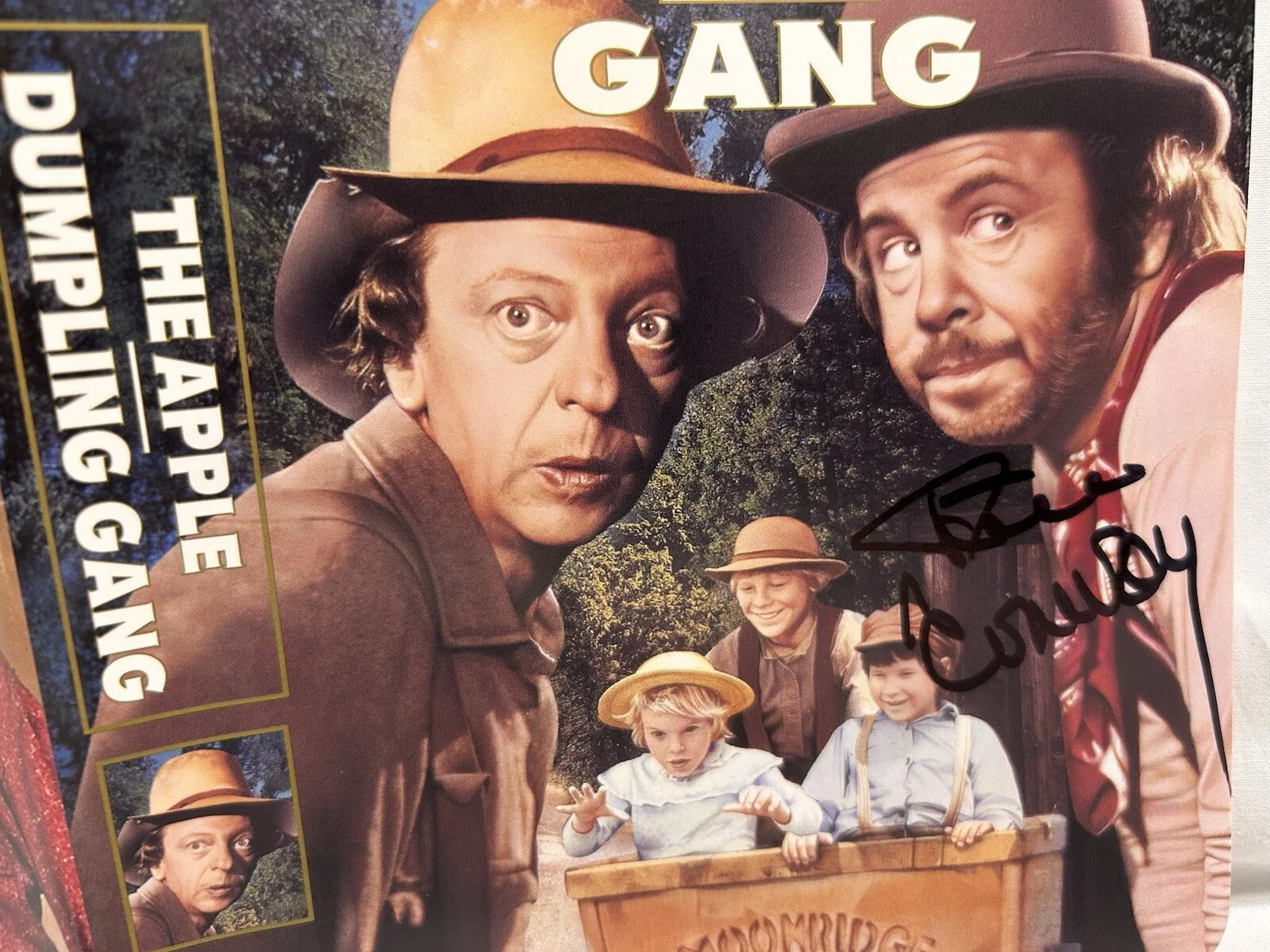 Tim Conway — Tim Conway The Apple Dumpling Gang DVD Front Cover Signed, image 2
