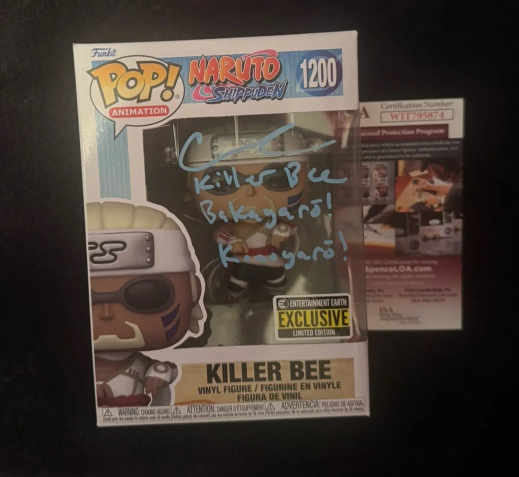Catero Colbert — Catero Colbert SIGNED AUTOGRAPHED Funko Pop 1200 Killer Bee Naruto Shippuden JSA