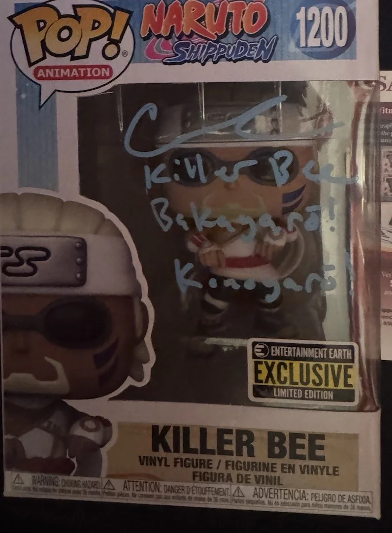 Catero Colbert — Catero Colbert SIGNED AUTOGRAPHED Funko Pop 1200 Killer Bee Naruto Shippuden JSA, image 2