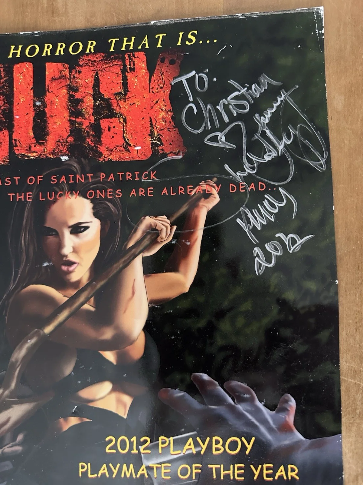 Jaclyn Swedberg — MUCK Movie Poster 2013 Signed Jaclyn Swedberg 2012 Playmate of The Year 12x18, изображение 2