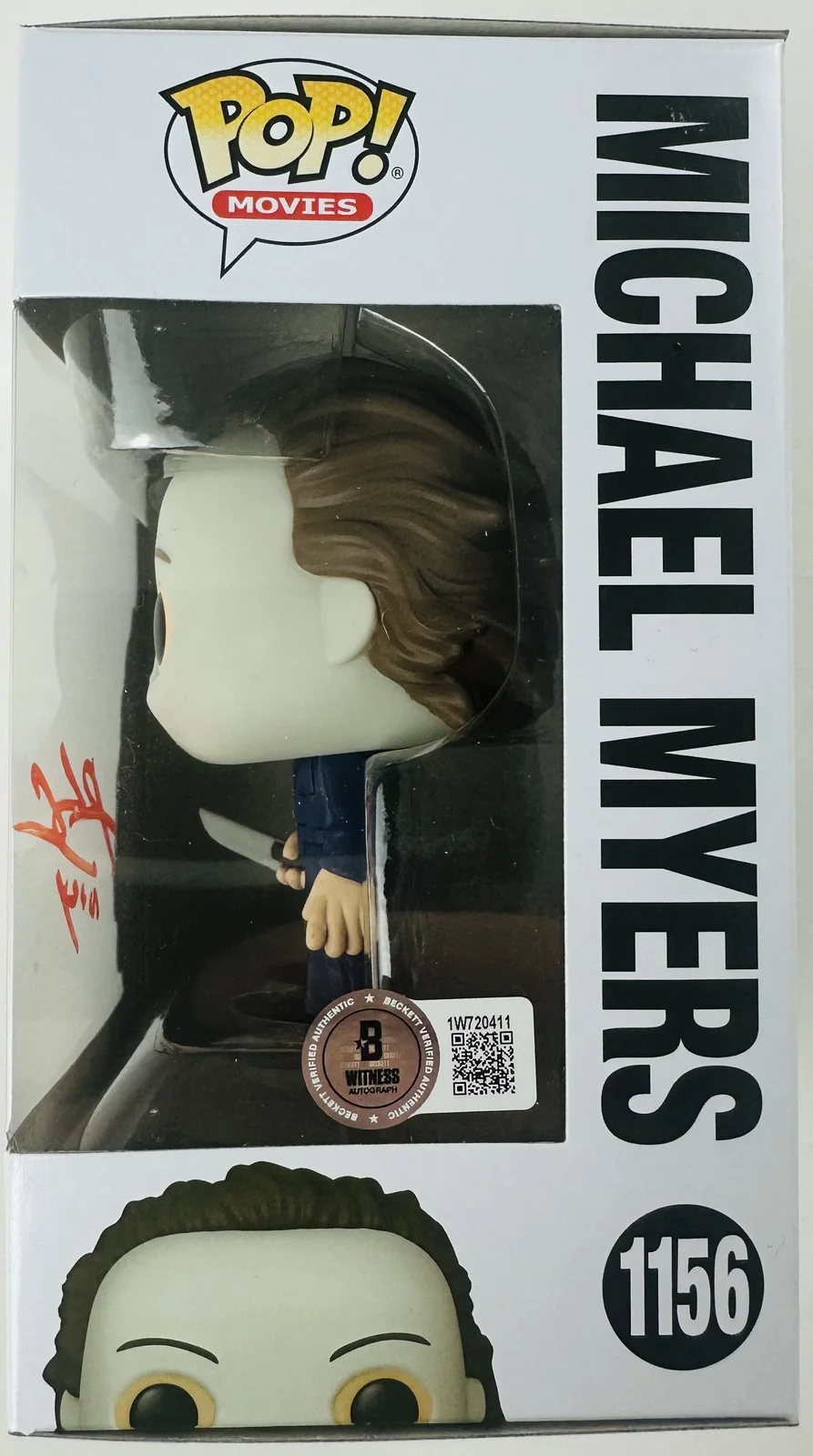 Rohan Campbell — Rohan Campbell signed Halloween Michael Myers Funko Pop 1156 autograph BAS 11, image 2