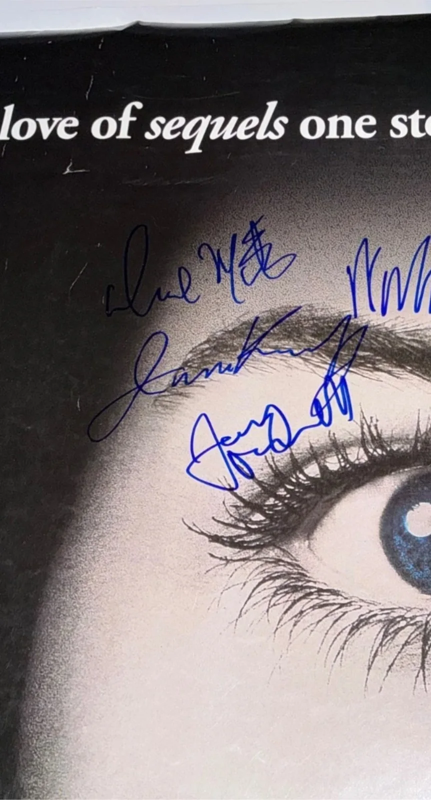 Scream 2 Autograph Signed Movie Poster Neve Campbell Wes Craven Courtney Cox, изображение 2