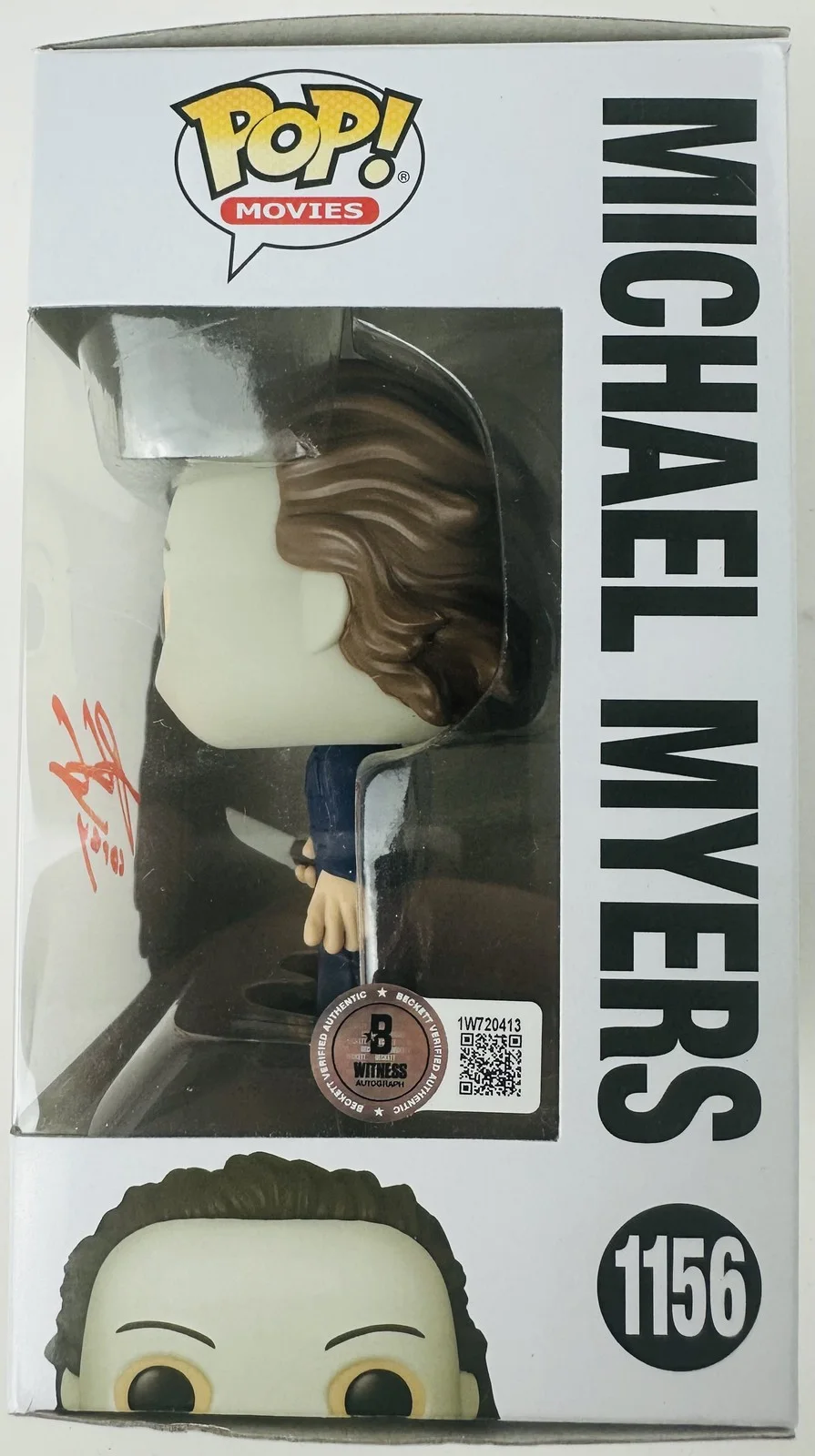 Rohan Campbell — Rohan Campbell signed Halloween Michael Myers Funko Pop 1156 autograph BAS 13, image 2