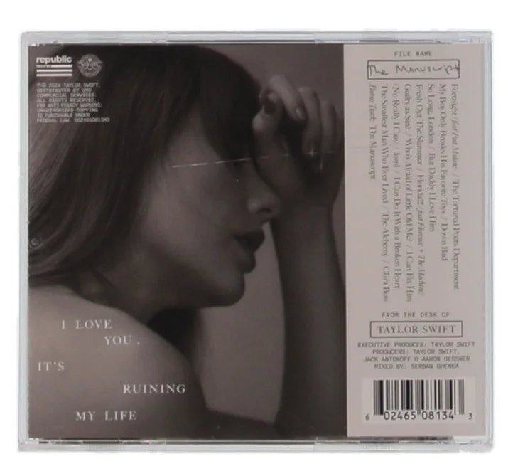Taylor Swift Signed Tortured Poets Department CD Insert JSA Autograph, image 4