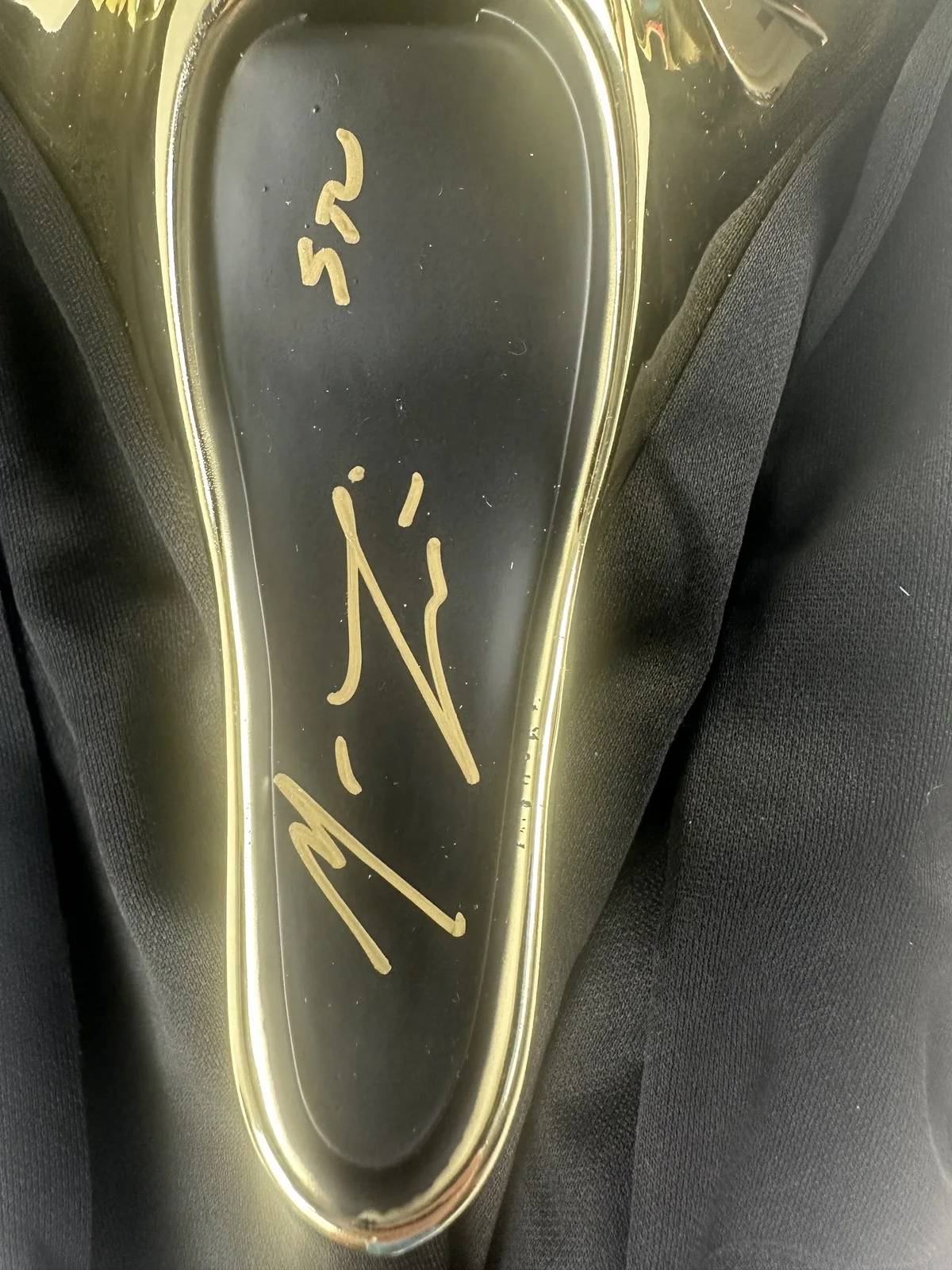 Matthew Lillard — Matthew Lillard signed Ghostface gold chrome mask Scream horror autograph BAS 15, image 2