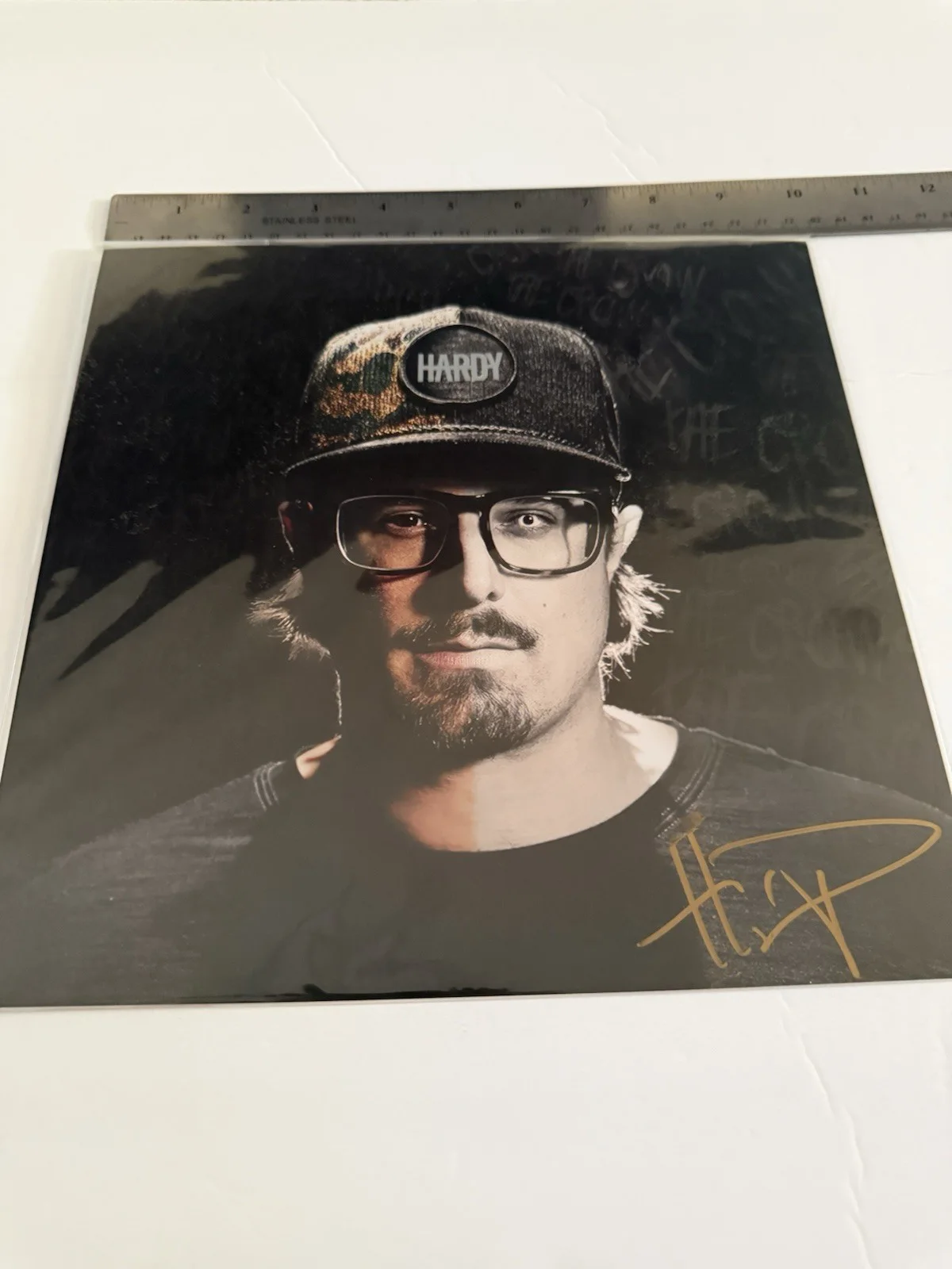 Autographed HARDY Mockingbird & The Crow Artwork Lithograph ONLY NO VINYL Signed, изображение 2
