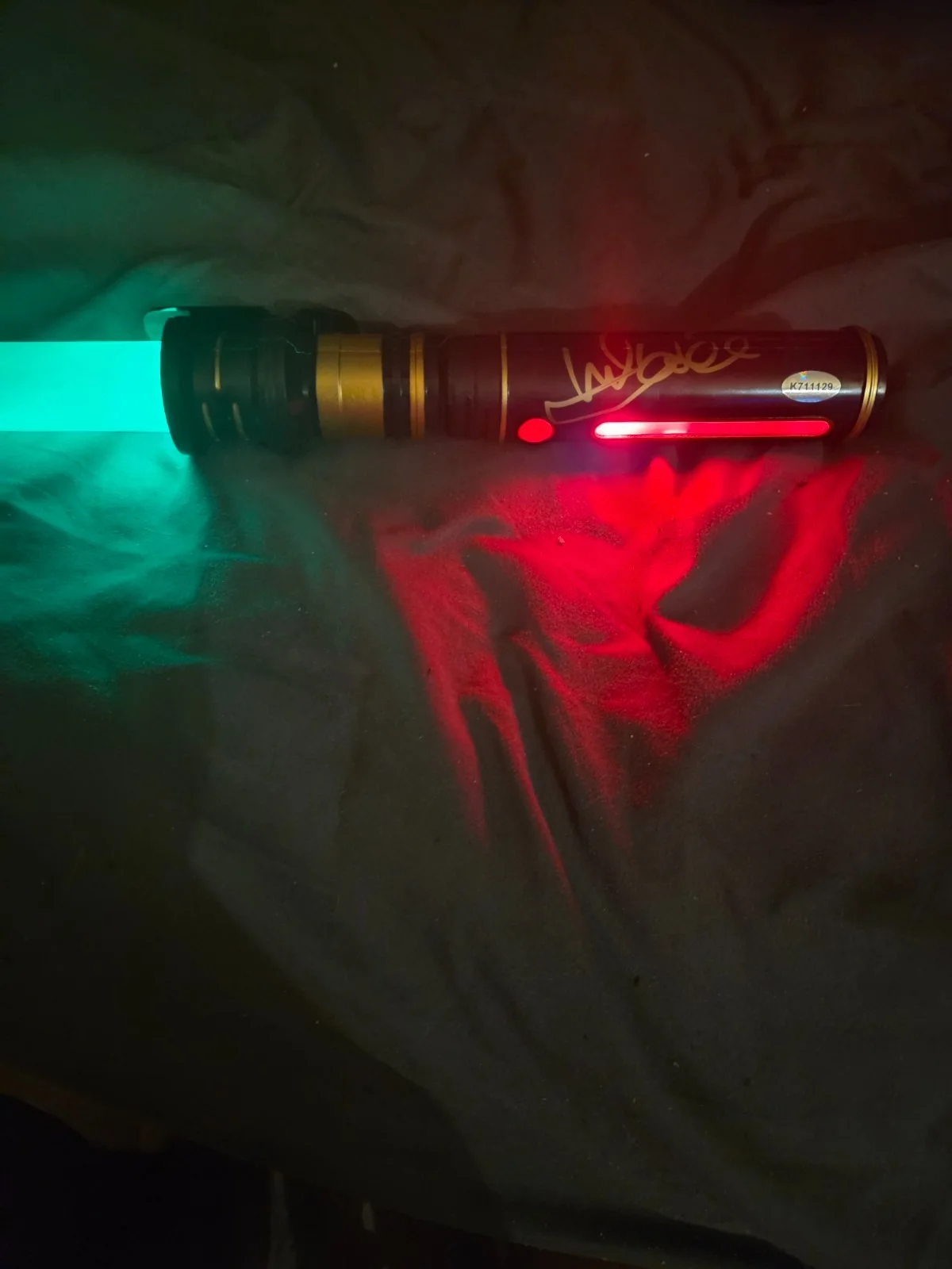 MARK HAMILL — MARK HAMILL signed LIGHTSABER star wars LUKE SKYWALKER kights up/sound COA/HOLO, изображение 2