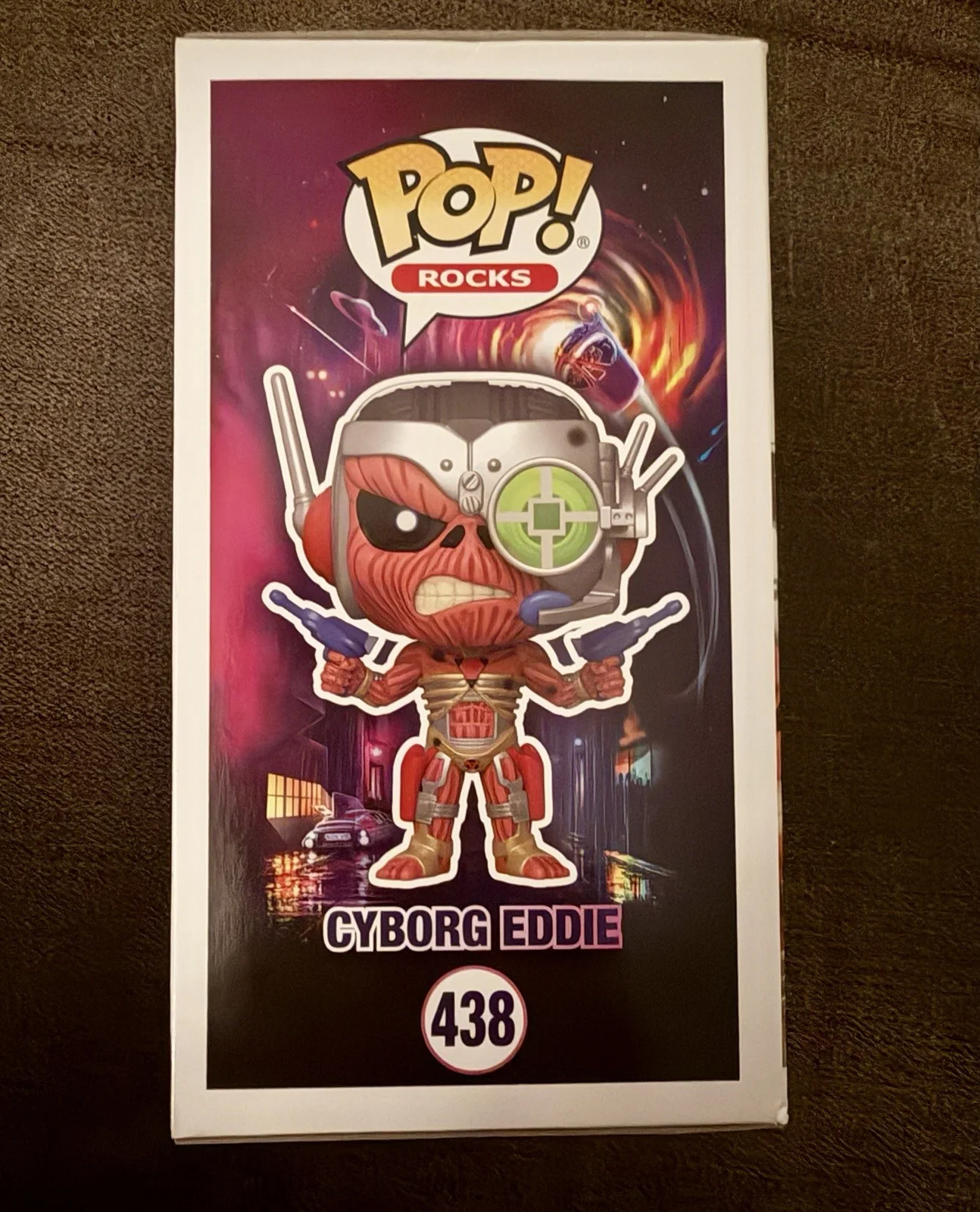 🥁IRON MAIDEN🥁 Cyborg Eddie Funko #438 - SIGNED by Nicko McBrain - Future Past, image 4