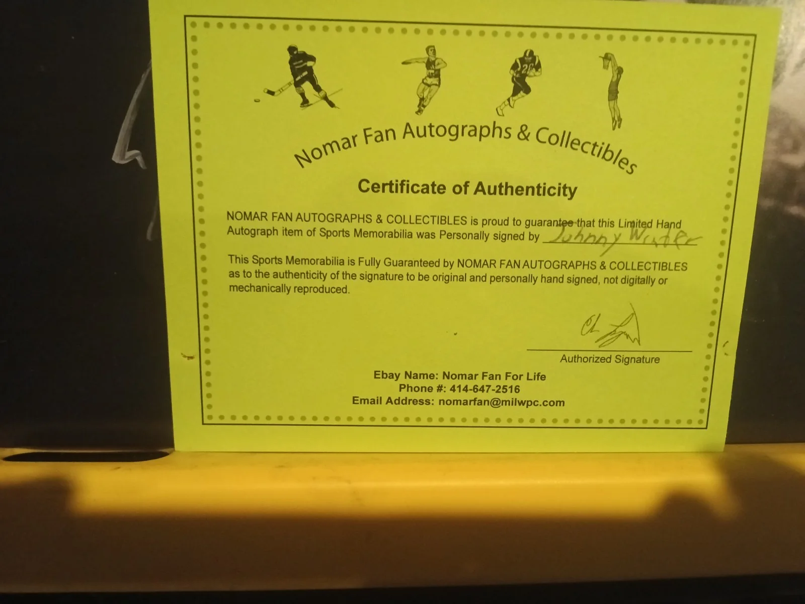 Johnny Winter Signed Album With Coa, image 2