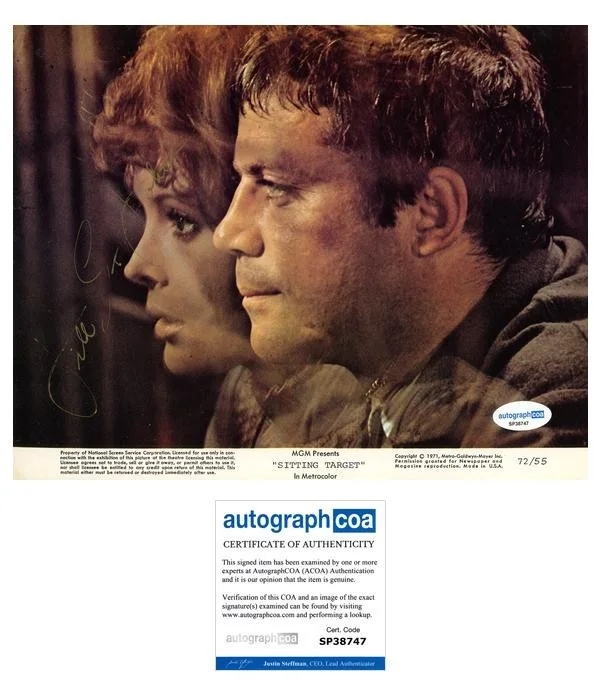 Jill St. John — Jill St. John "Sitting Target" AUTOGRAPH Signed 'Pat Lomart' 8x10 Photo ACOA