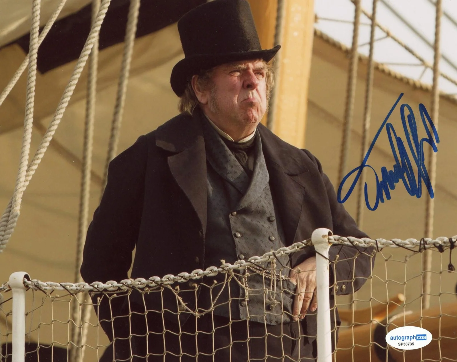 Timothy Spall — Timothy Spall "Mr. Turner" AUTOGRAPH Signed 'JMW Turner' 8x10 Photo C ACOA, image 2