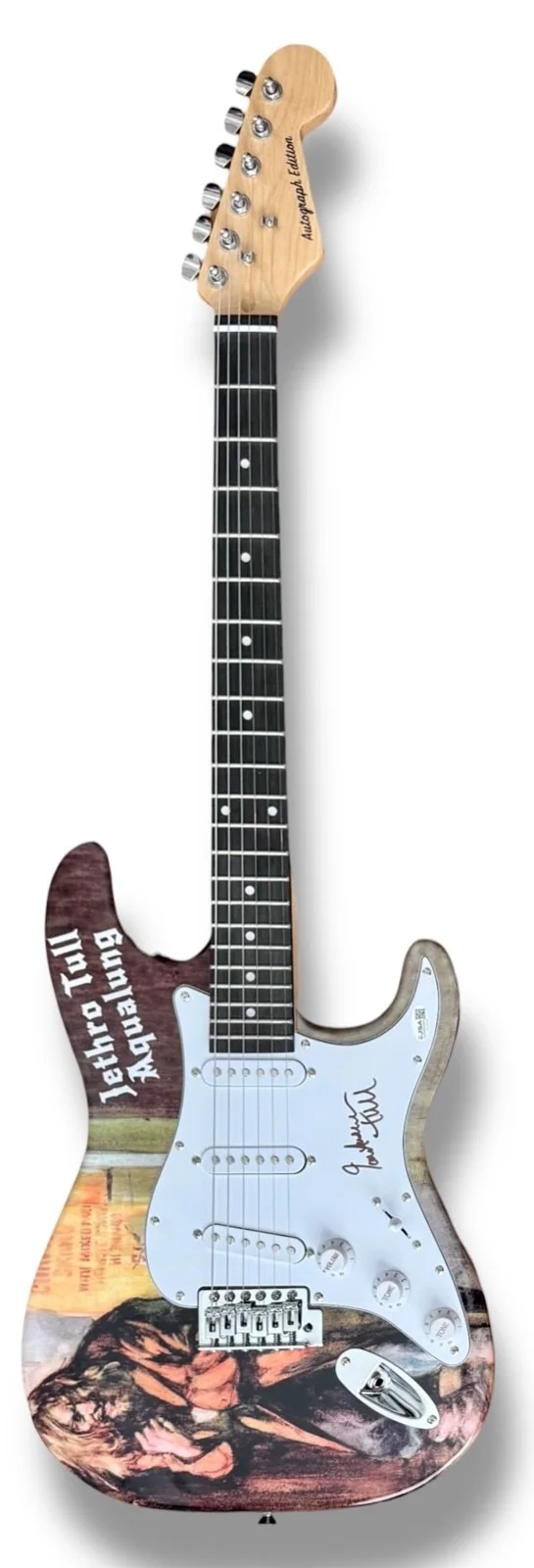 Ian Anderson Signed Guitar Custom Graphics JSA COA Jethro Tull Aqualung, image 3