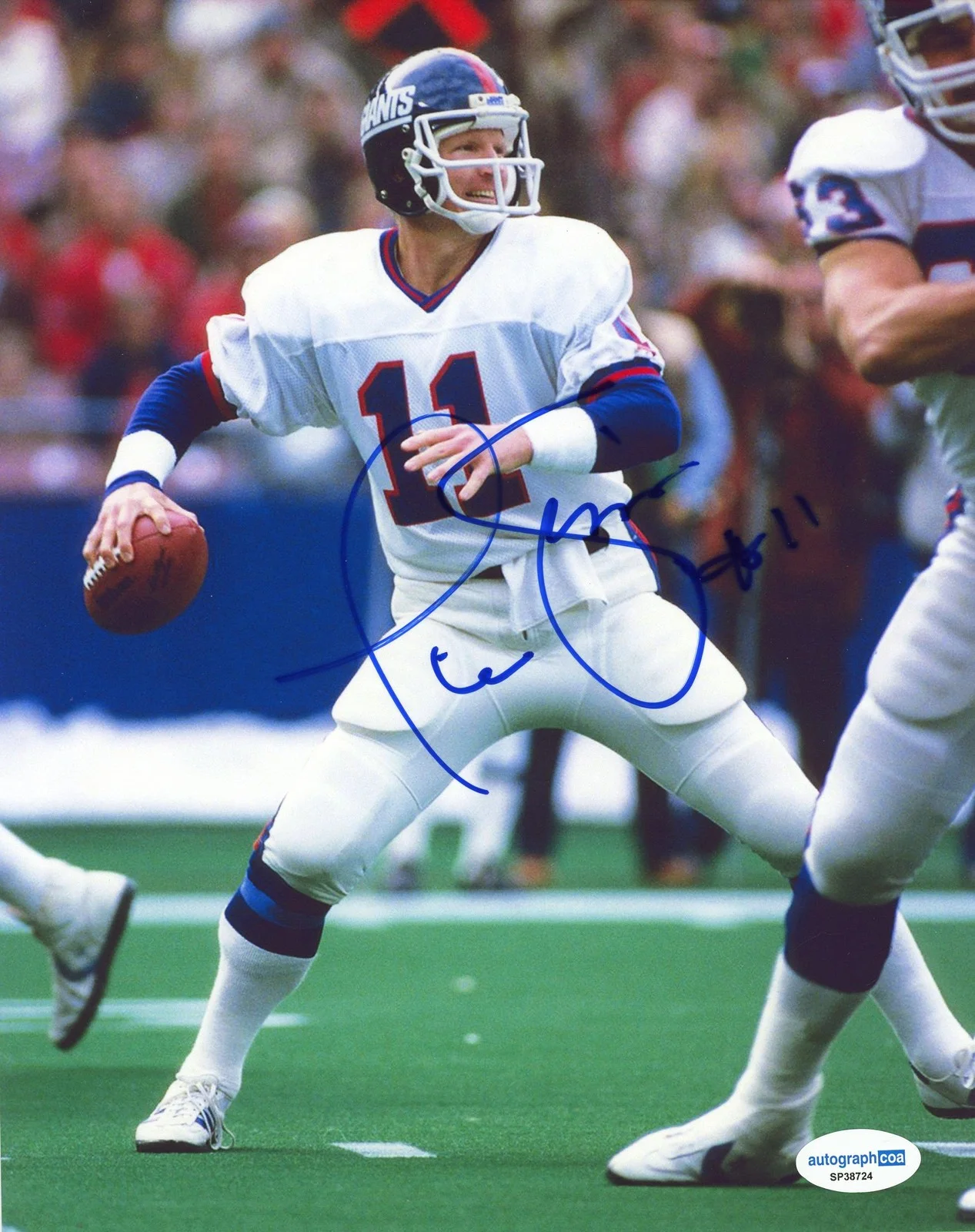 Phil Simms — Phil Simms AUTOGRAPH Signed New York Giants Autographed 8x10 Photo B ACOA, image 2