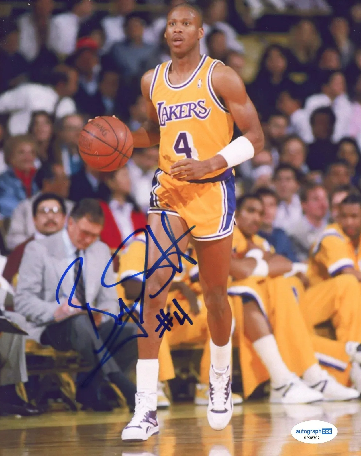 Byron Scott — Byron Scott AUTOGRAPH Signed Los Angeles Lakers NBA Autographed 8x10 Photo ACOA, изображение 2