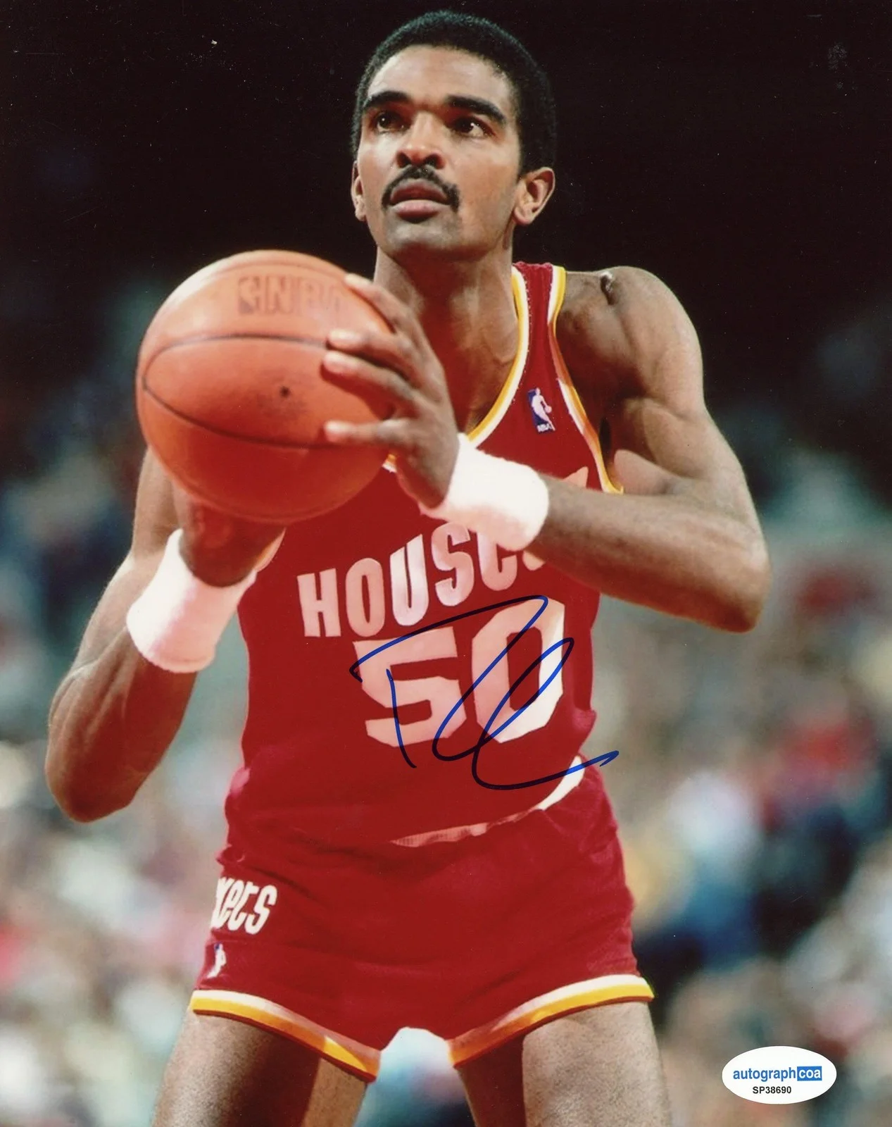 Ralph Sampson — Ralph Sampson AUTOGRAPH Signed Houston Rockets NBA Autographed 8x10 Photo ACOA, image 2