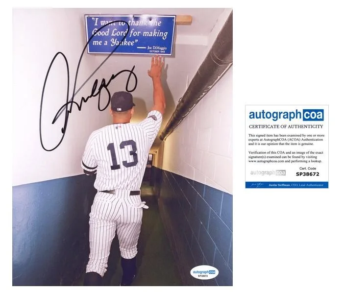 Alex Rodriguez — Alex Rodriguez AUTOGRAPH Signed New York Yankees Autographed 8x10 Photo ACOA