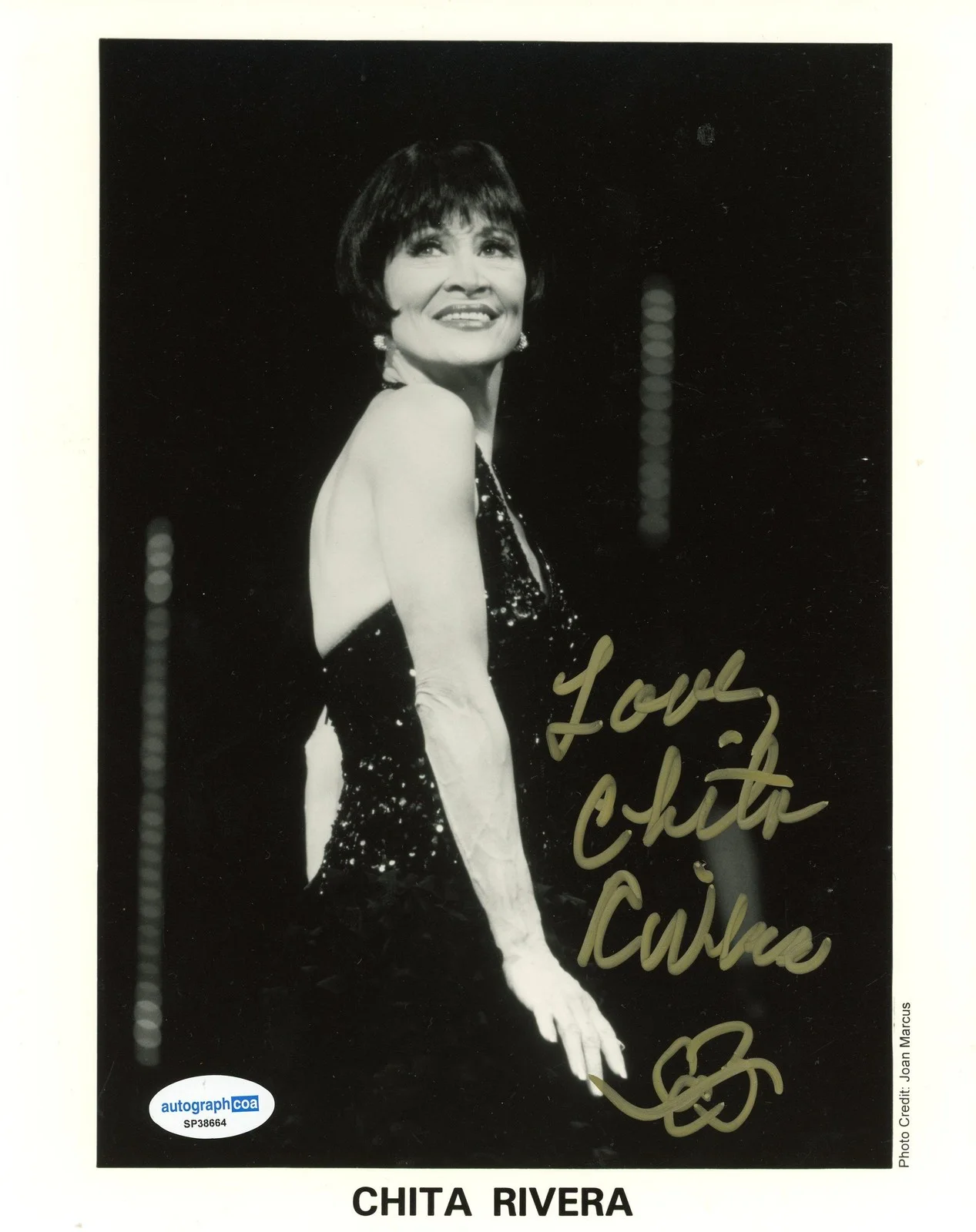 Chita Rivera — Chita Rivera "Chicago" AUTOGRAPH Signed 'Velma Kelly' 8x10 Photo ACOA, изображение 2