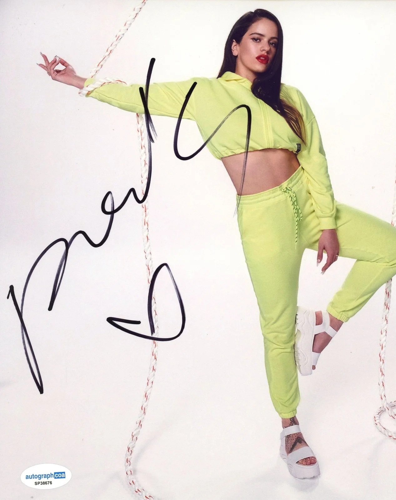 Rosalía — Rosalia "Malamente" Singer AUTOGRAPH Signed Autographed 8x10 Photo ACOA, image 2