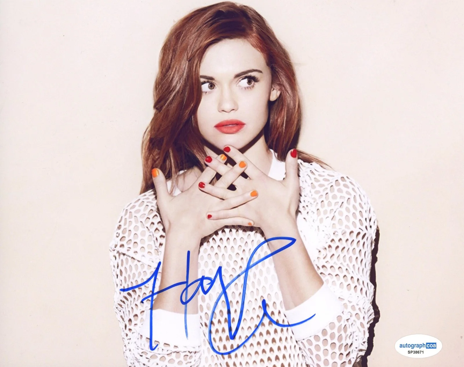 Holland Roden — Holland Roden "Teen Wolf"直筆サイン入り 8x10 写真B ACOA, изображение 2