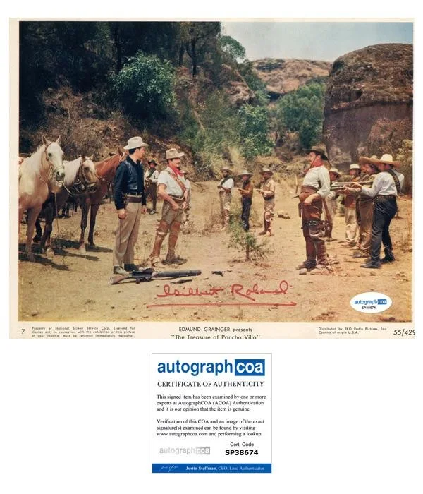 Gilbert Roland — Gilbert Roland "The Treasure of Pancho Villa" AUTOGRAPH Signed 8x10 Photo ACOA