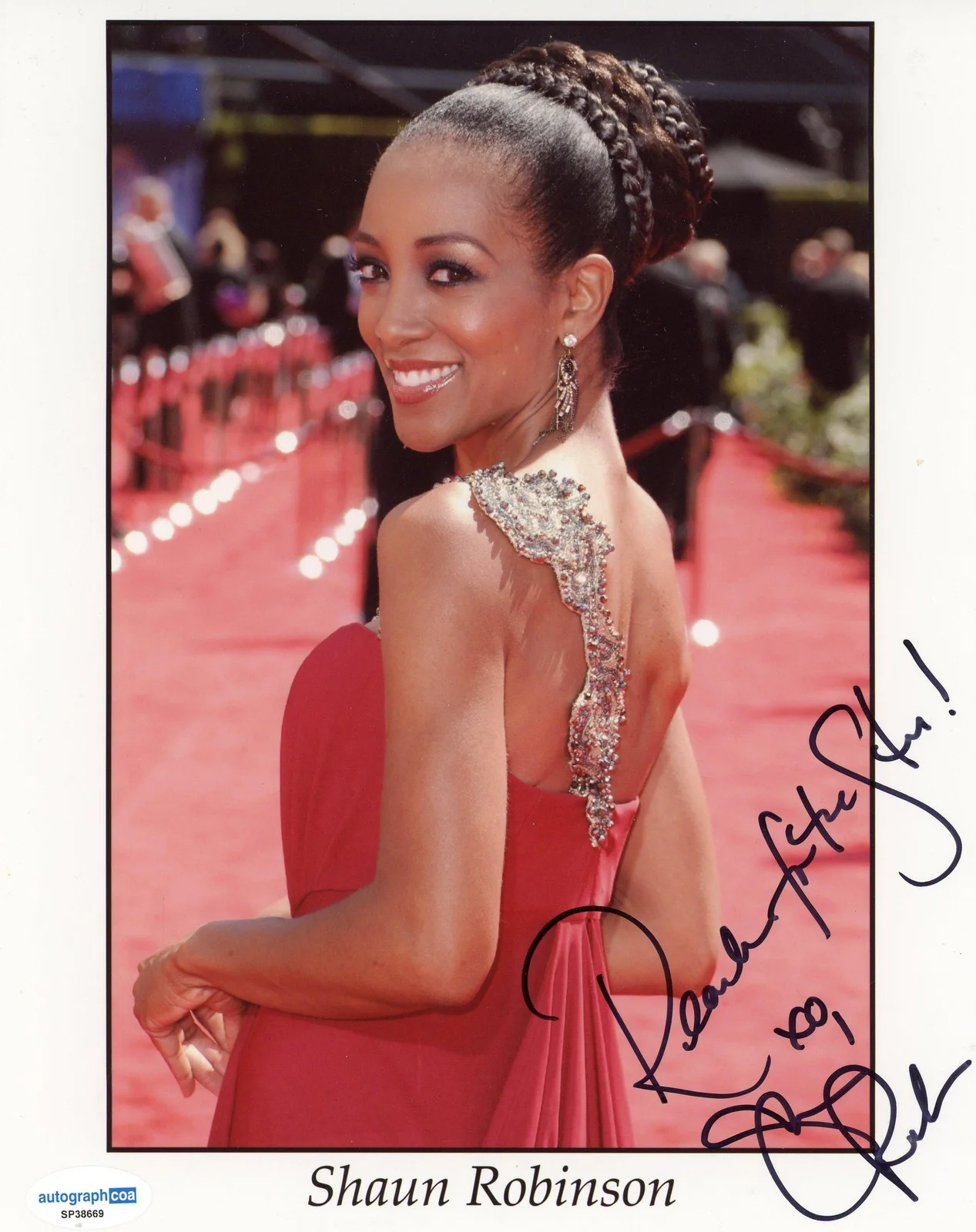 Shaun Robinson — Shaun Robinson "90 Day Fiance" Host AUTOGRAPH Signed Autographed 8x10 Photo ACOA, изображение 2