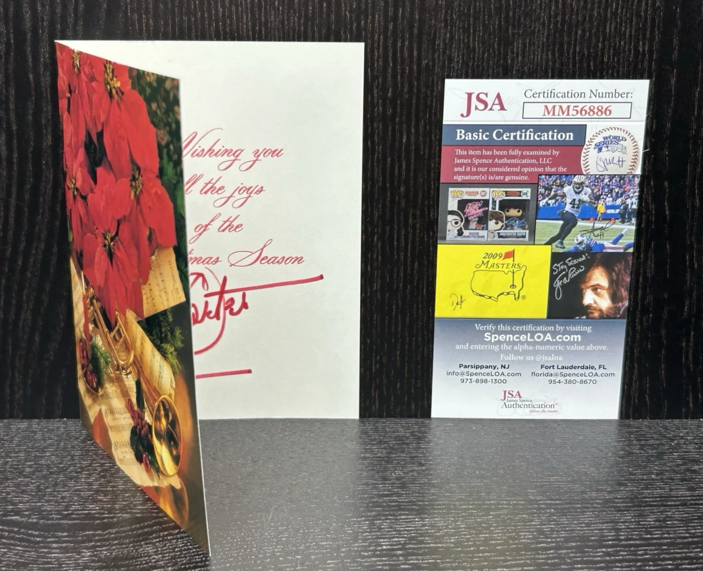 Janis Carter — JANIS CARTER HAND SIGNED LETTER / CARD * JSA COA Autograph * FLYING LEATHERNECKS, image 2