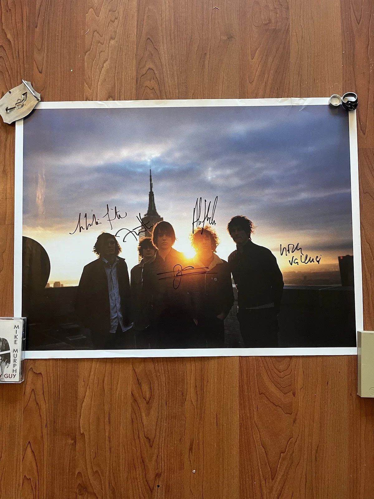 The Strokes Julian Full Band Signed IS THIS IT Era 18x24 Fan Club Poster JSA LOA, изображение 2