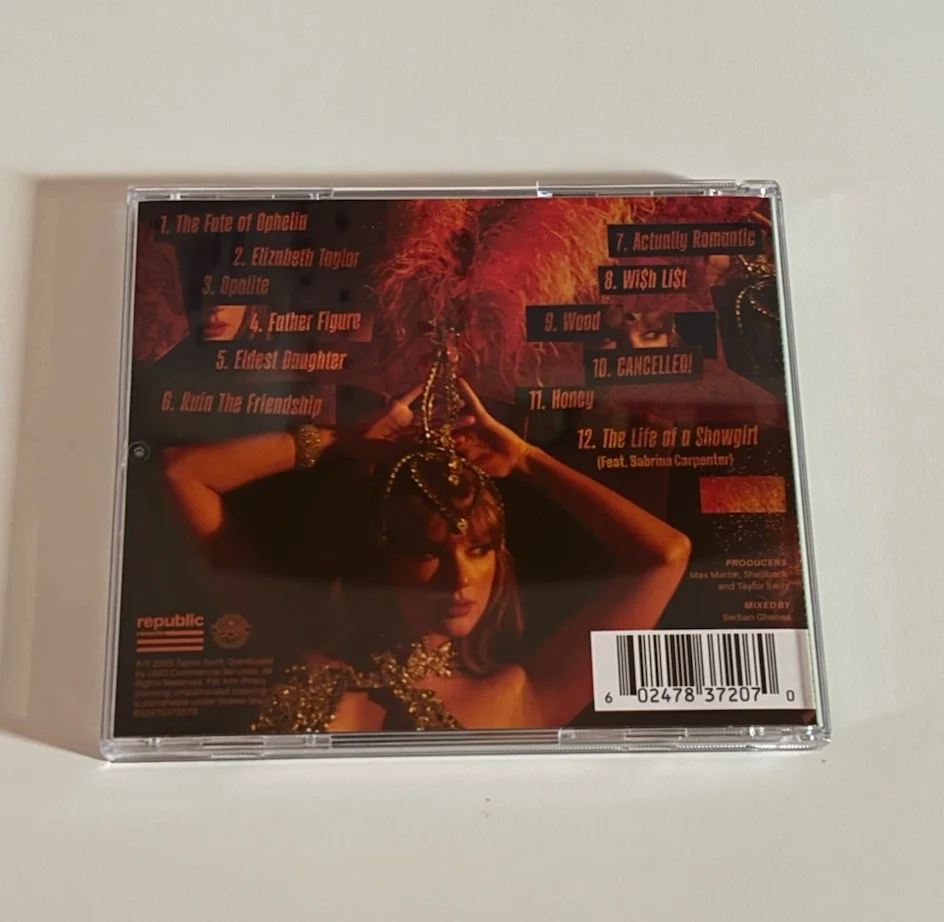 Signed Taylor Swift The Life of a Showgirl CD, изображение 3