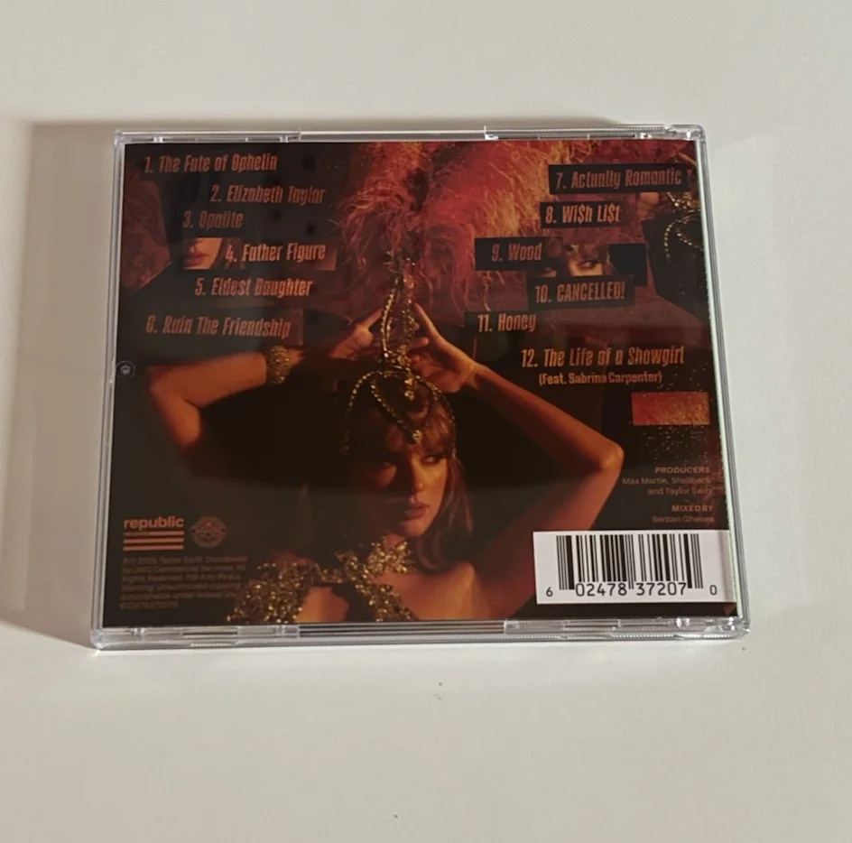 Signed Taylor Swift The Life of a Showgirl CD, изображение 3