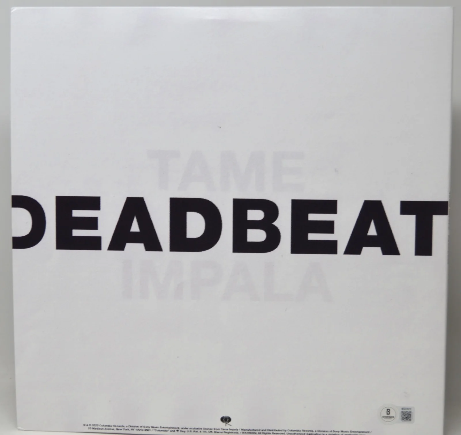 KEVIN PARKER Tame Impala Signed Auto Vinyl LP "DEADBEAT" Beckett #BT27477, image 4