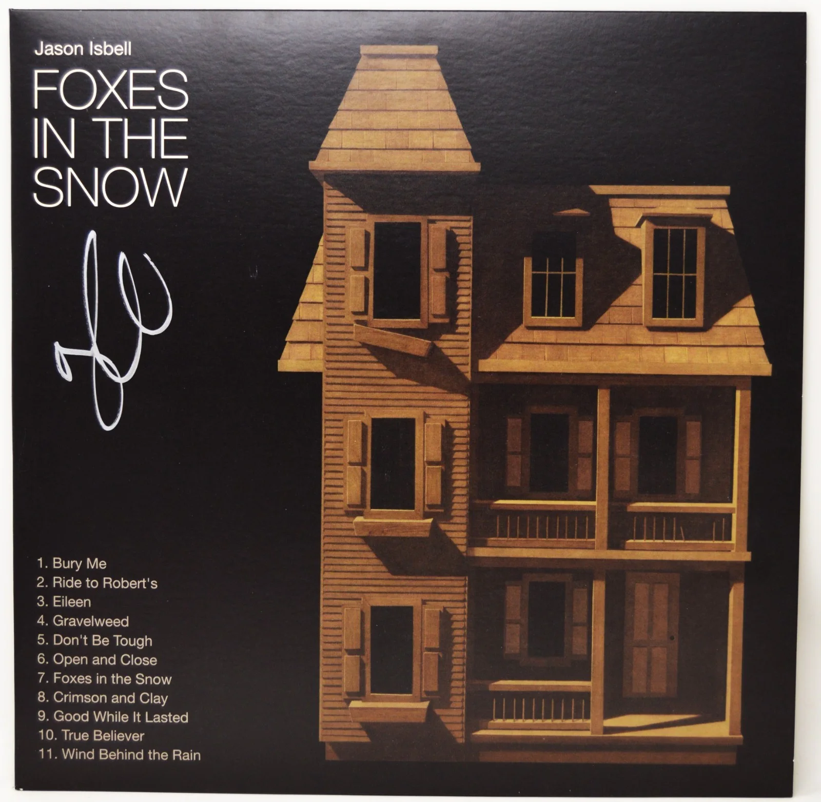 JASON ISBELL Signed Auto Vinyl LP "FOXES IN THE SNOW" Beckett #BT27480, image 2