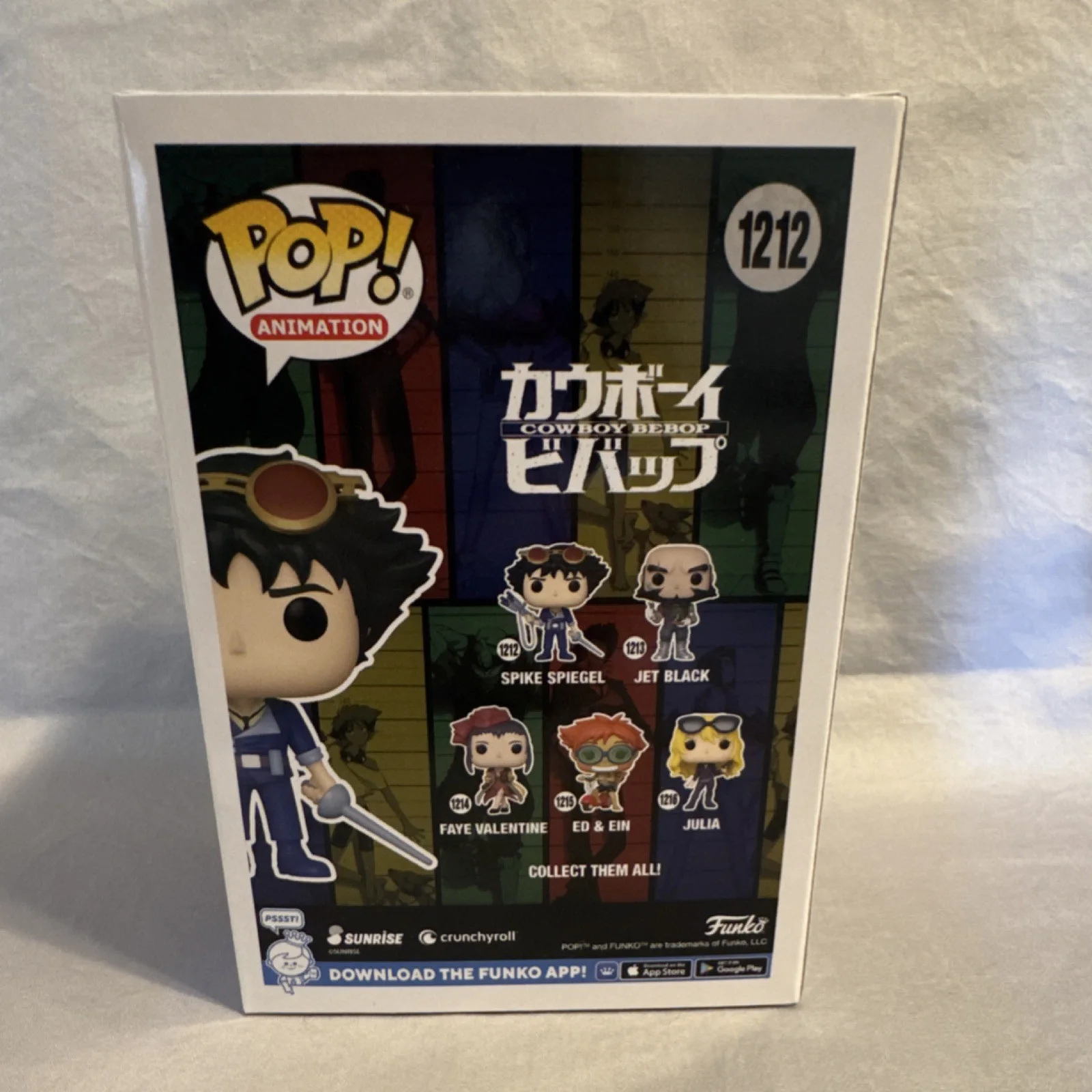 Spike — Funko Pop Cowboy Bebop Spike Spiegel Autographed JSA Certified #1212, image 2